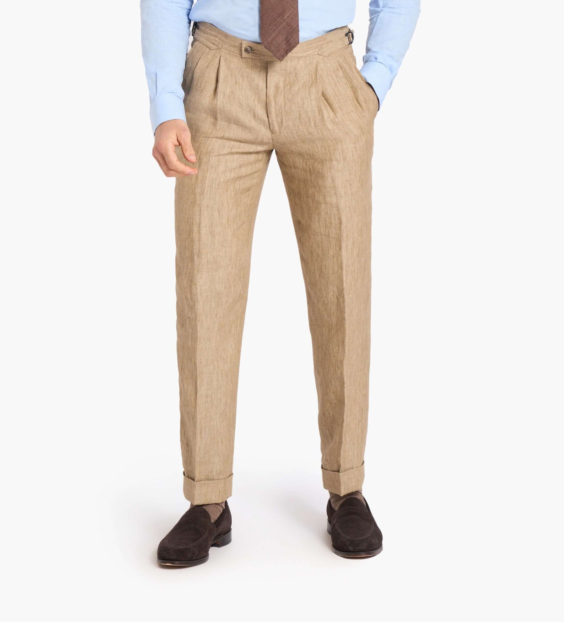 Scabal Light Brown Custom Trouser