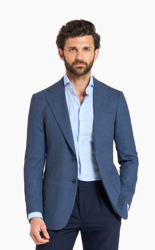 Loro Piana Light Blue Custom Jacket