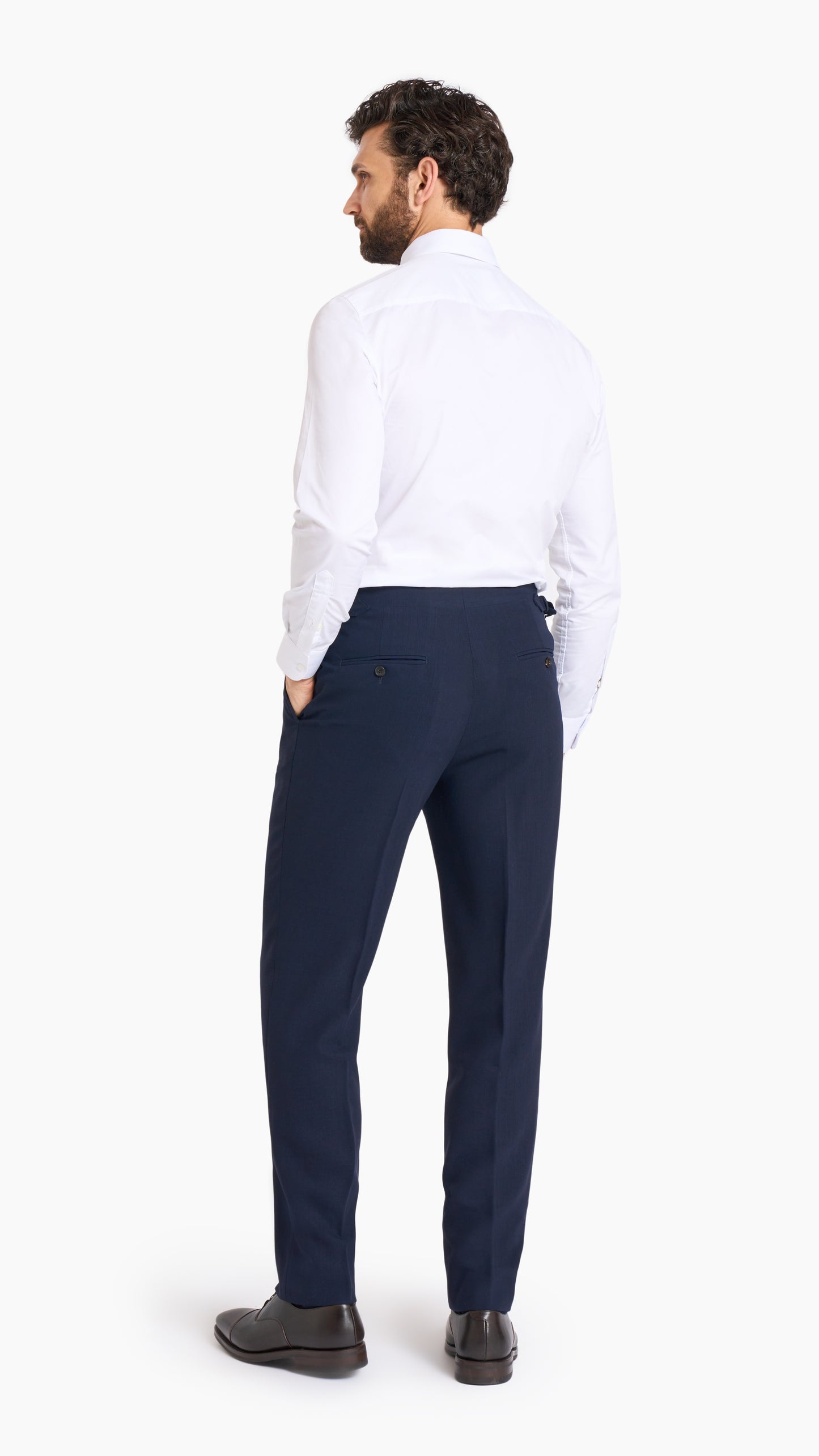 Fine White Twill Easy Iron Custom Shirt