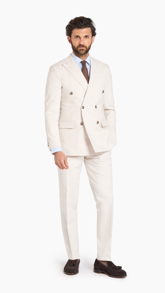 Loro Piana White Custom Suit