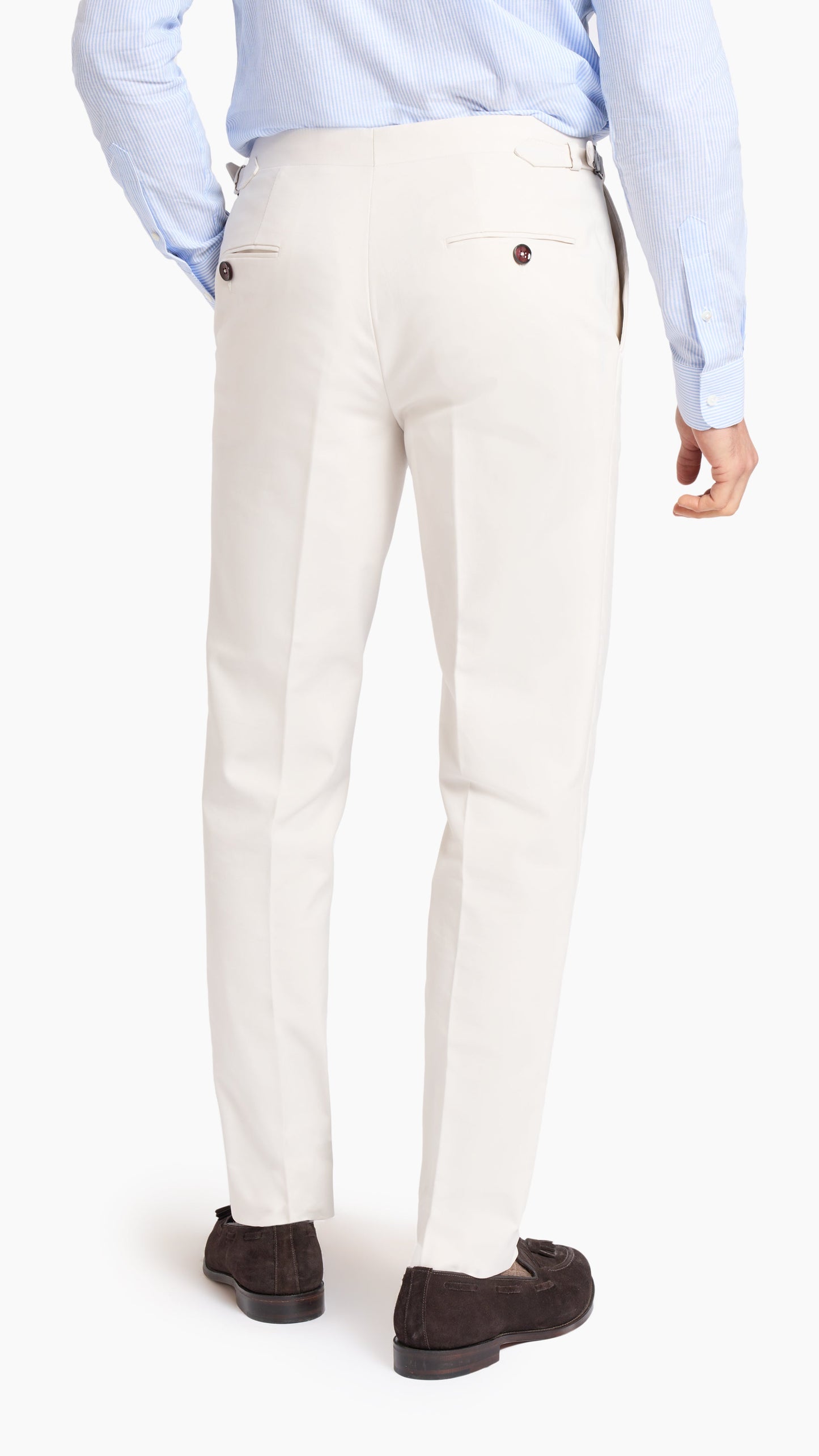 Loro Piana White Custom Trouser