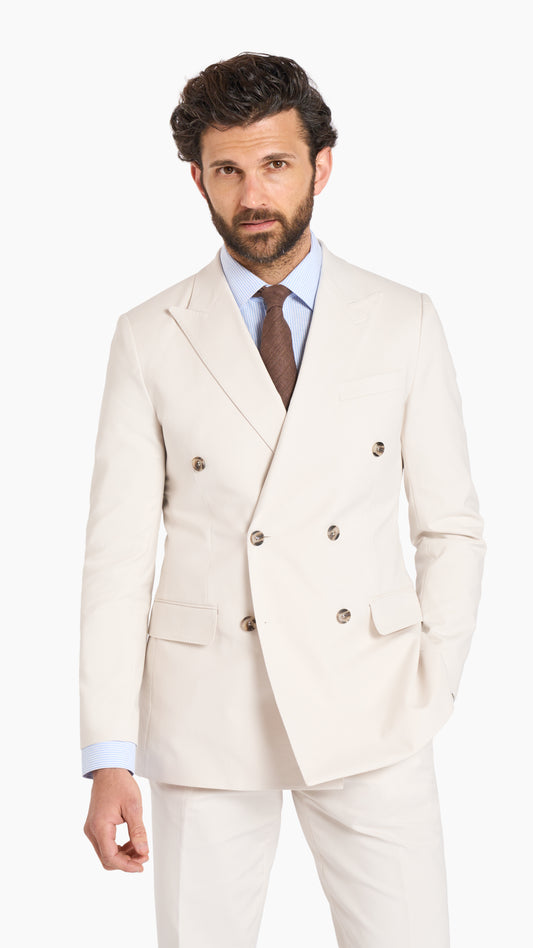 Loro Piana White Custom Suit