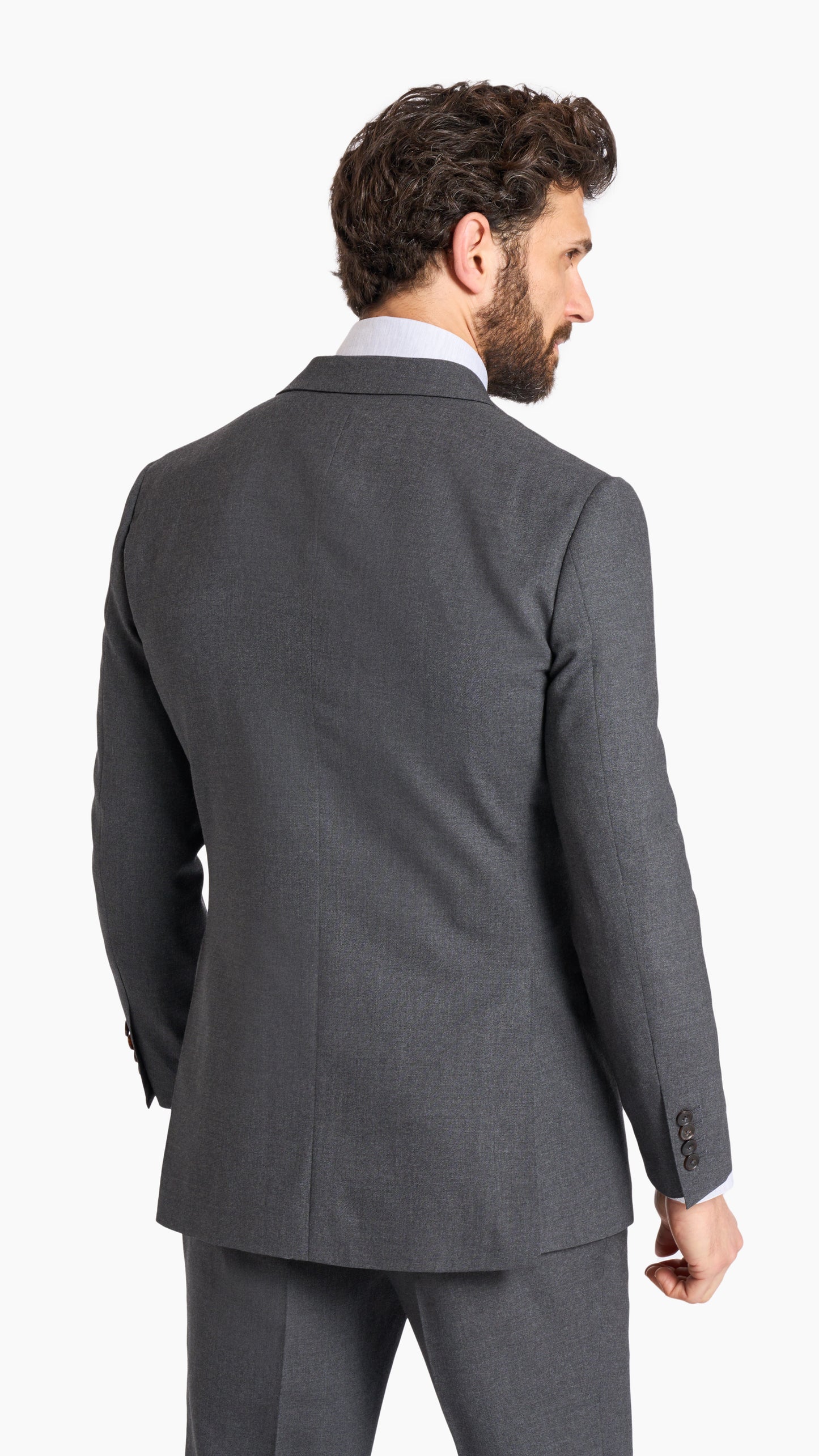Holland & Sherry Charcoal Wool Custom Suit