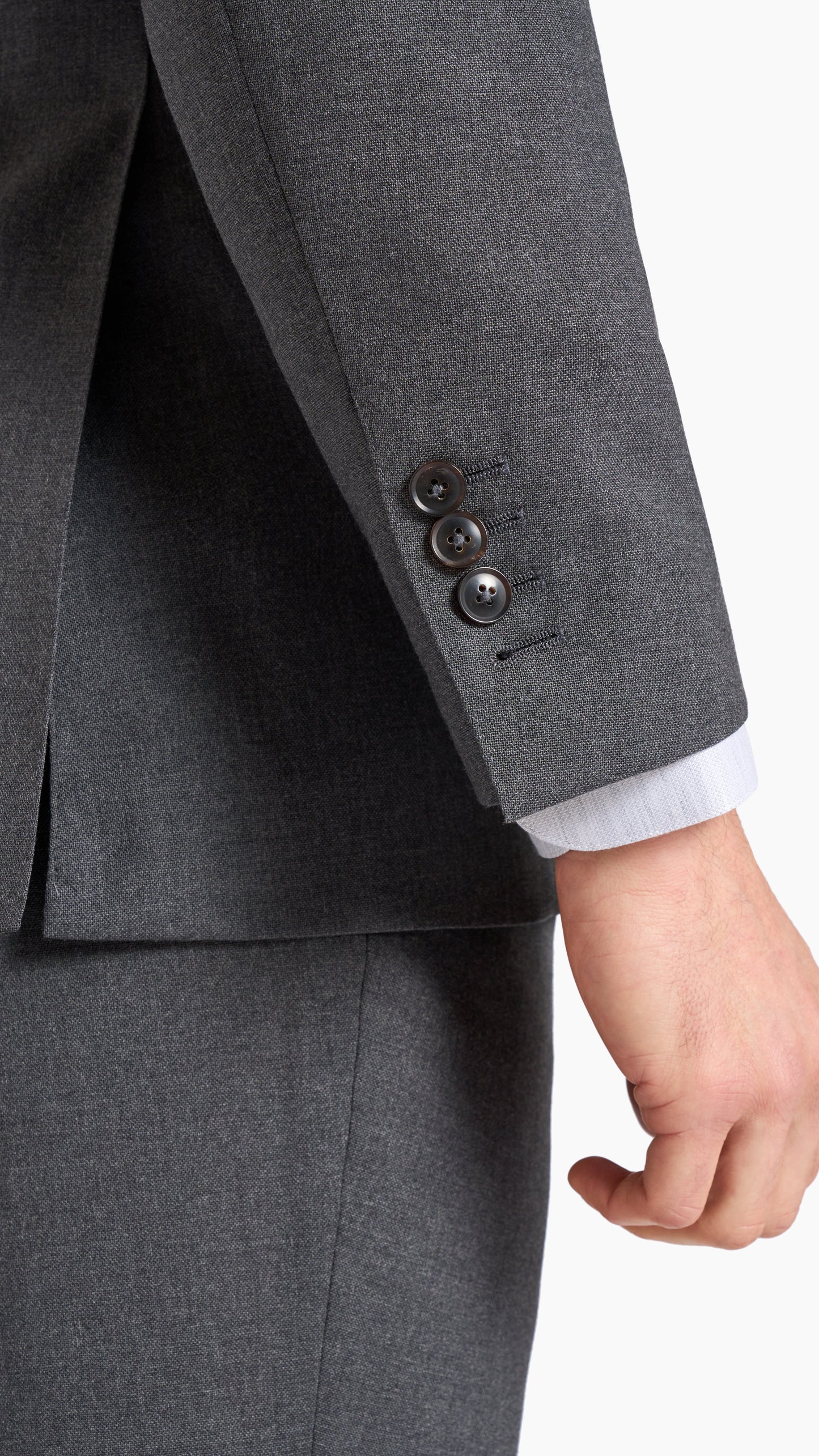 Holland & Sherry Charcoal Wool Custom Suit