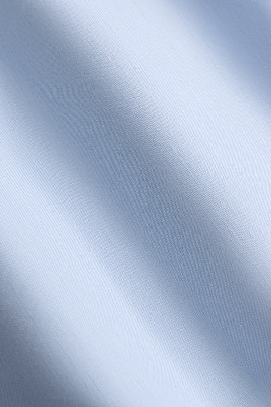 Baby Blue Linen Blend Custom Shirt