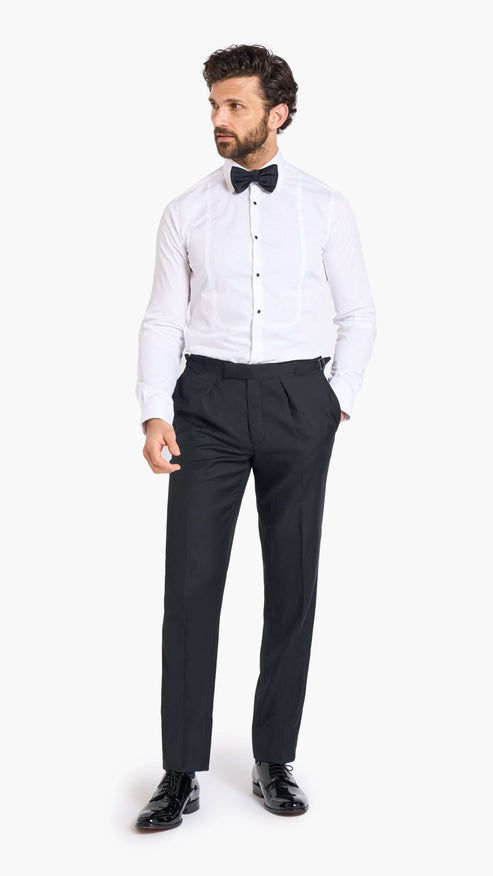 ES Essentials Black Custom Tuxedo Trouser
