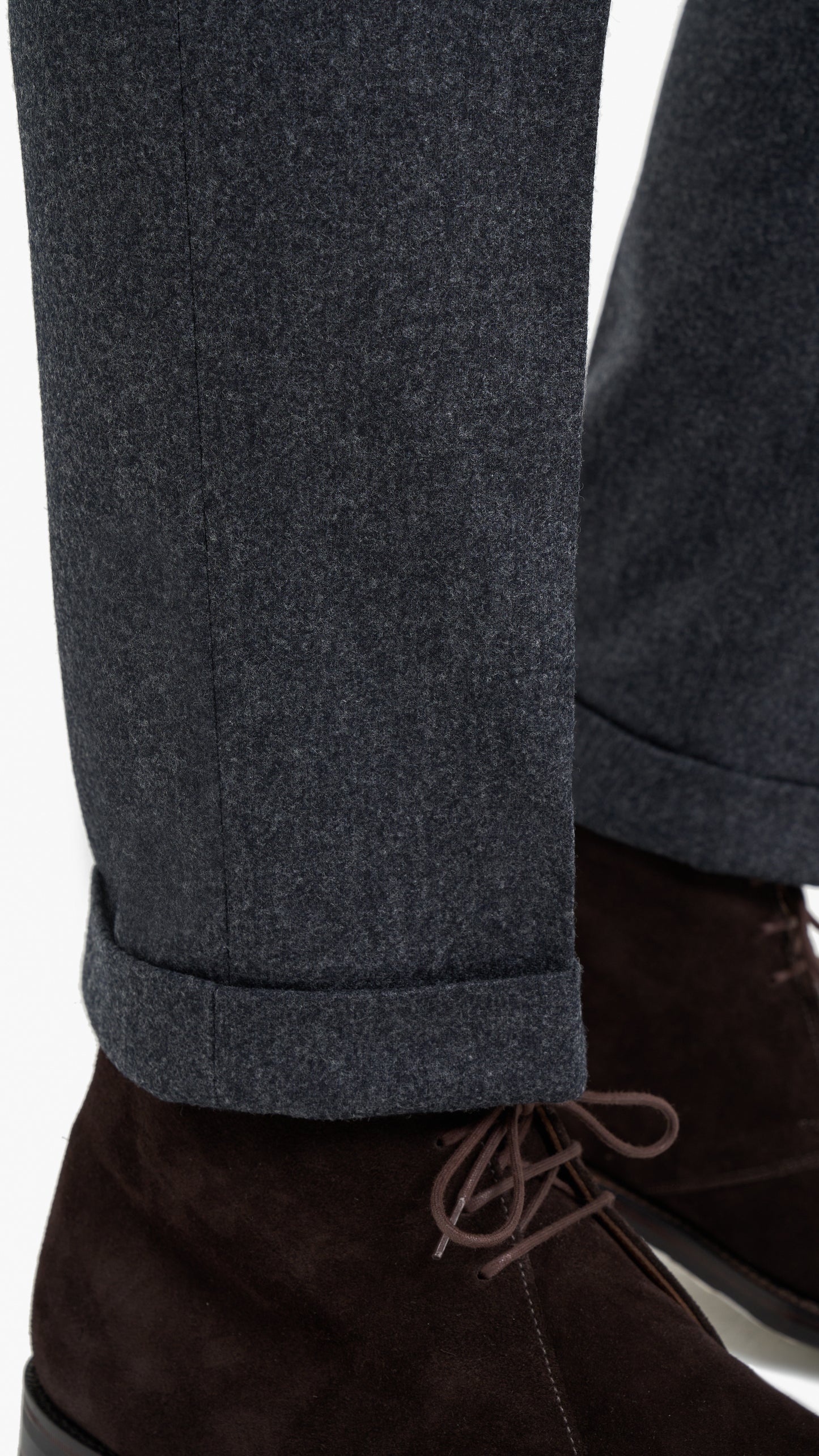 Holland & Sherry Dark Grey Flannel Custom Trouser