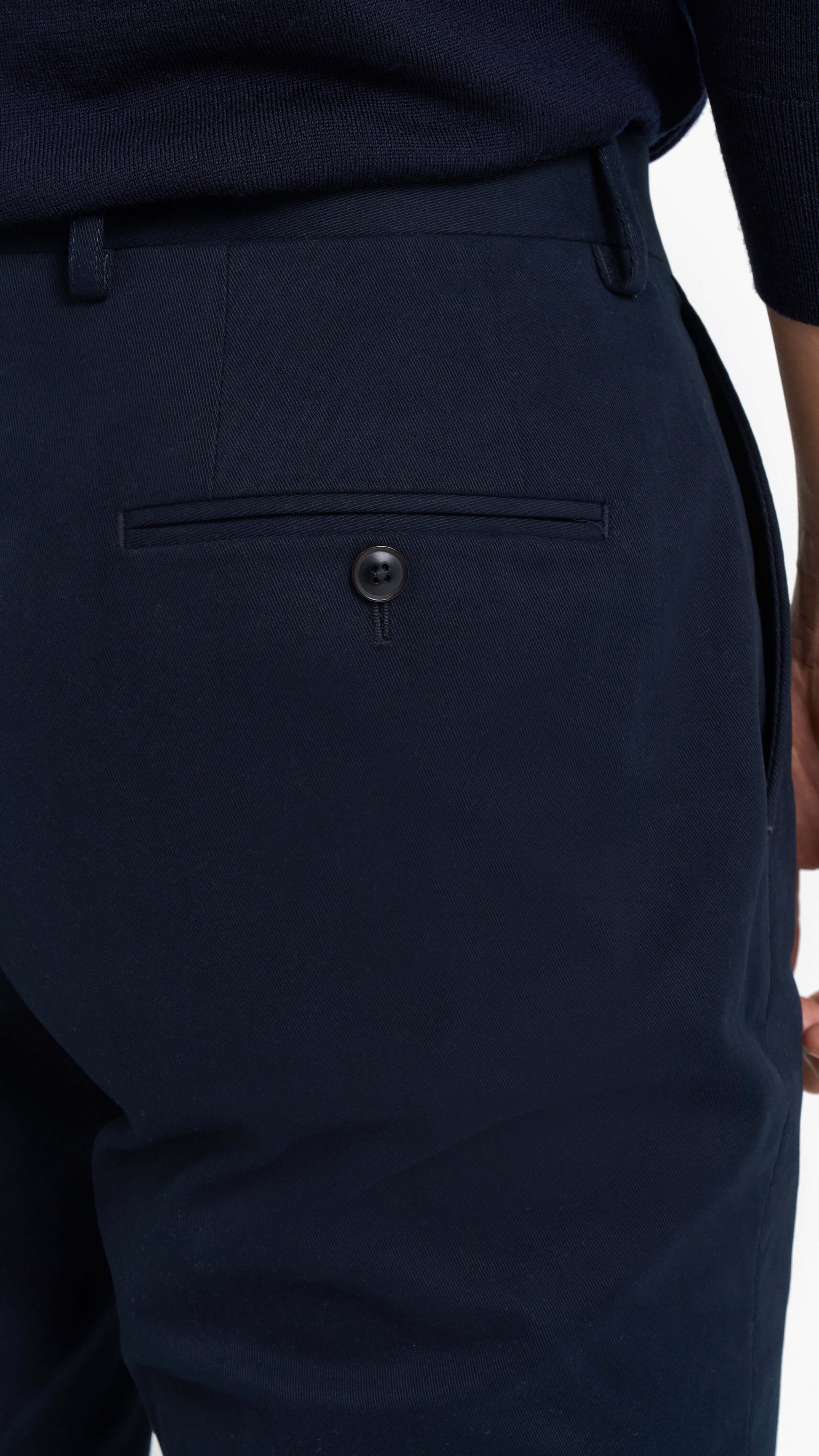 Loro Piana Mid Blue Cotton Custom Trouser