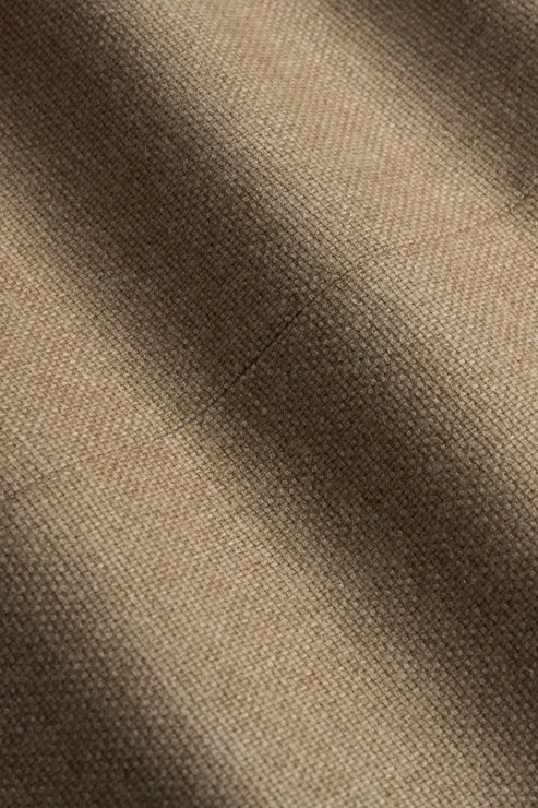Dormeuil Beige Cashmere Blend Plain Custom Jacket