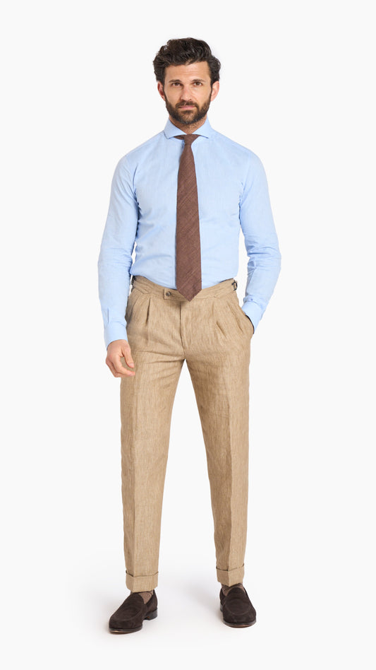 Scabal Light Brown Custom Trouser