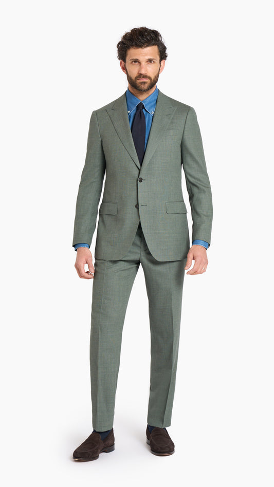 Loro Piana Sage Green Custom Suit