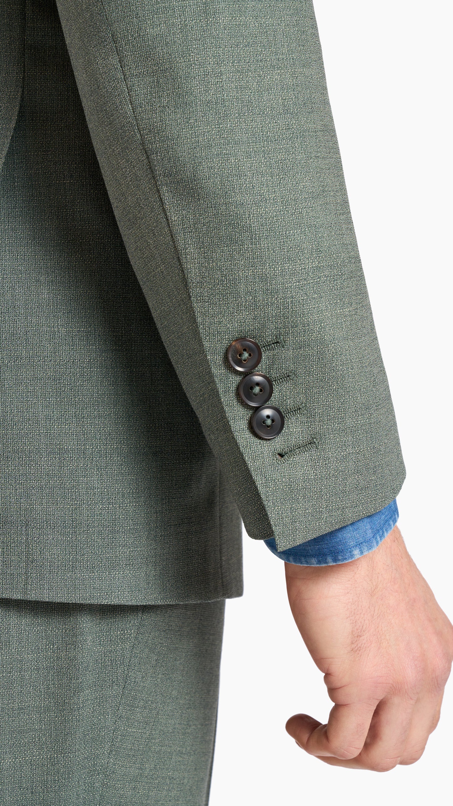 Loro Piana Sage Green Custom Suit