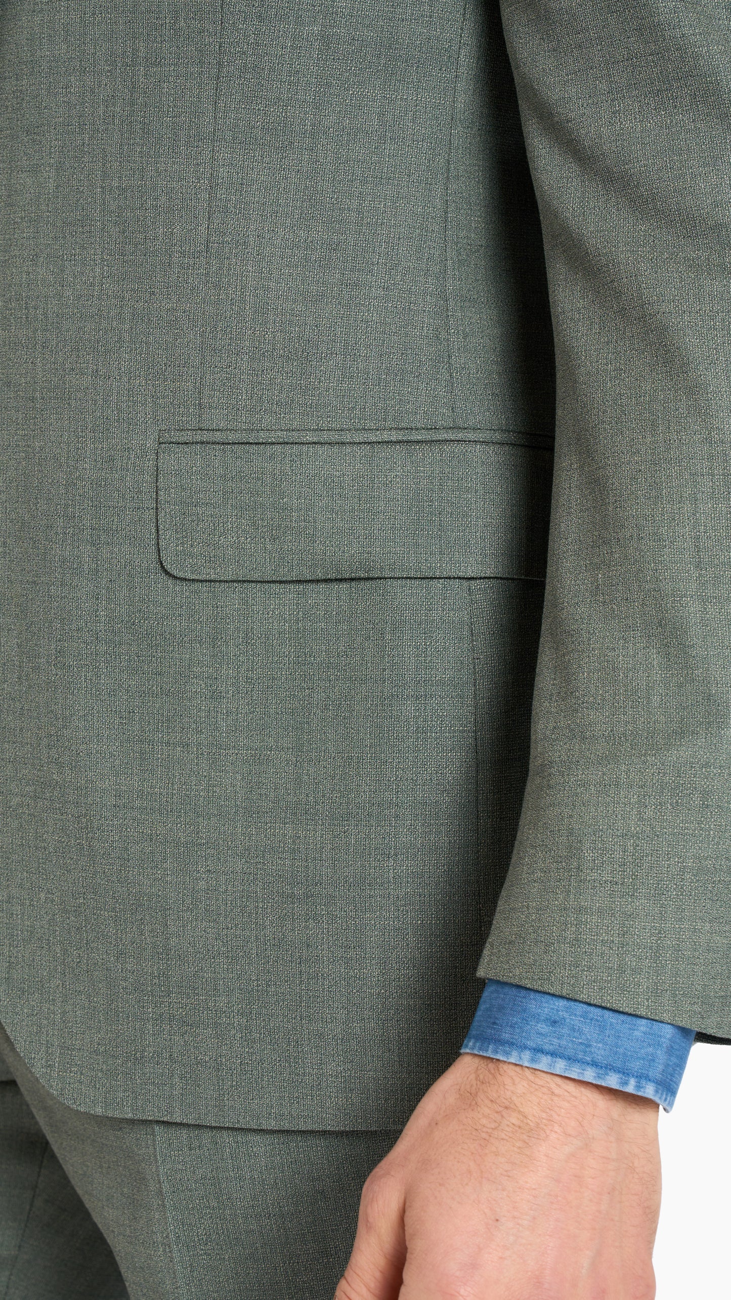 Loro Piana Sage Green Custom Suit