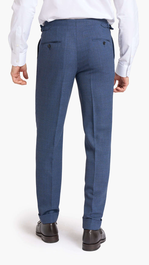 Light Blue Custom Suit with Loro Piana Fabric Edit Suits