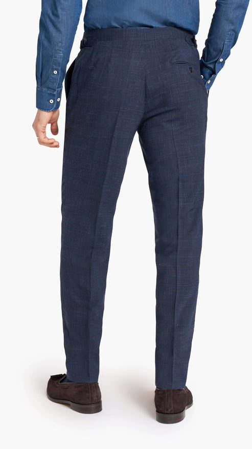 Loro Piana Navy Check Custom Suit