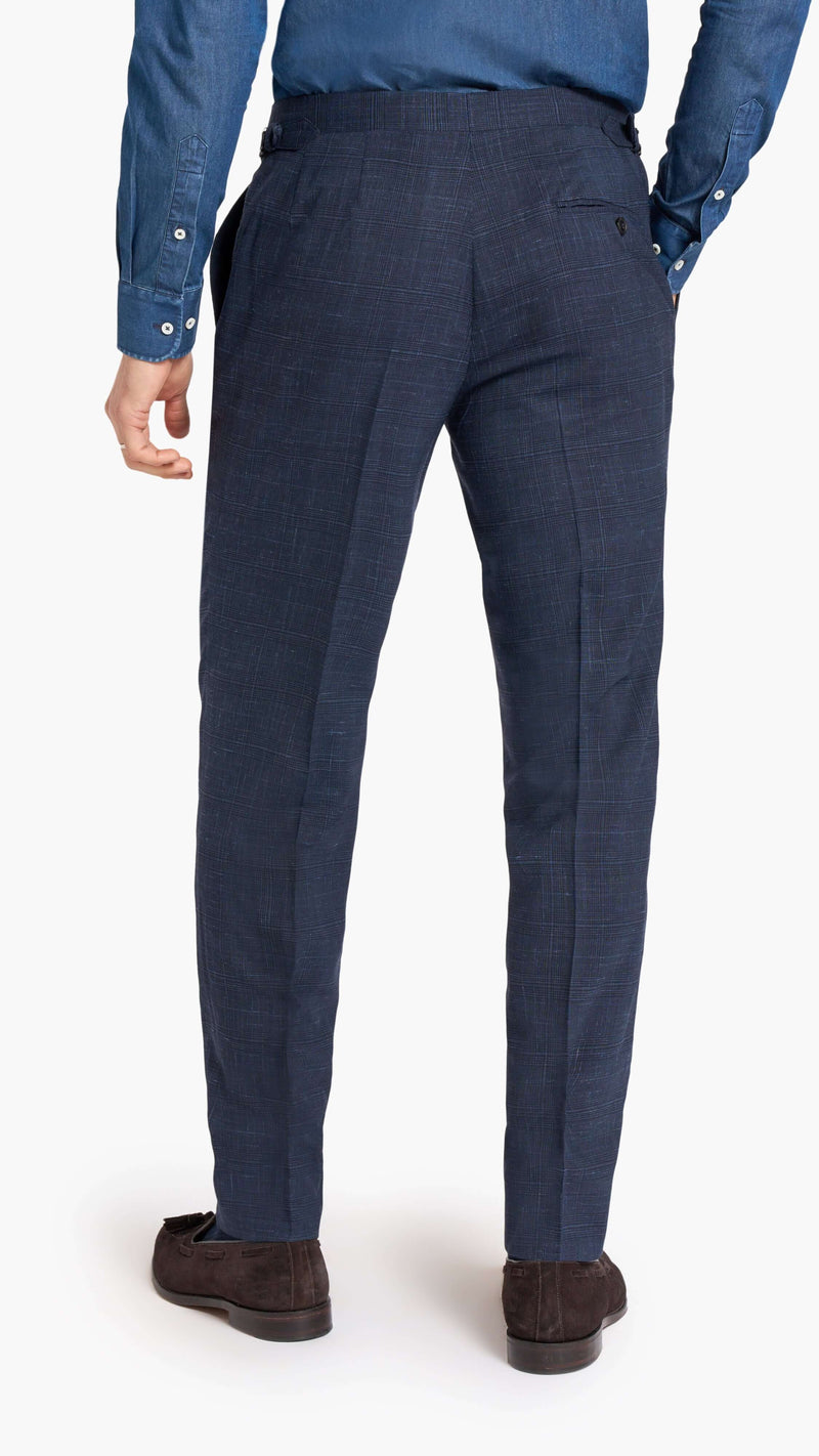 Loro Piana Navy Check Custom Suit
