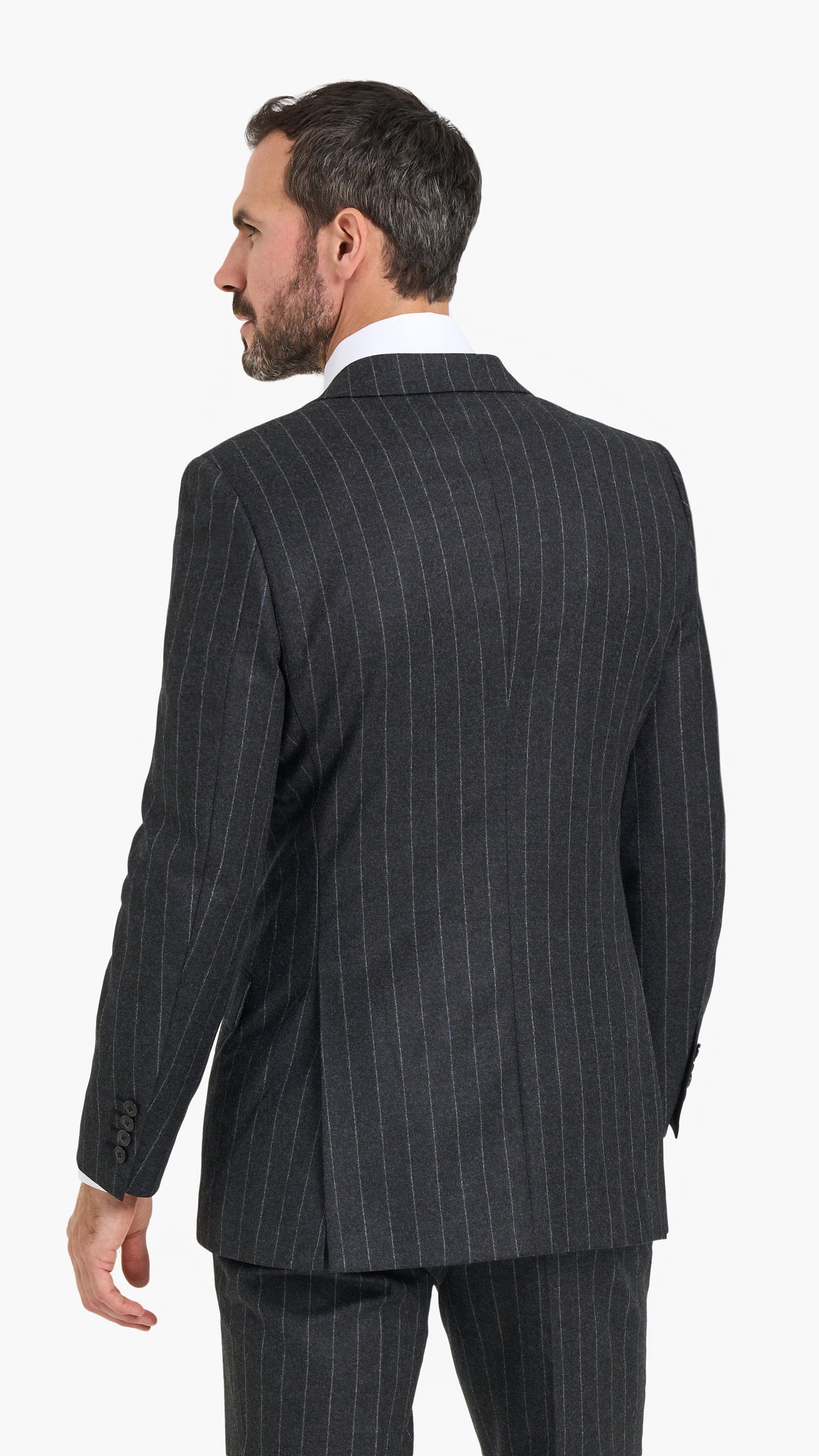 Loro Piana Grey Stripe Custom Suit