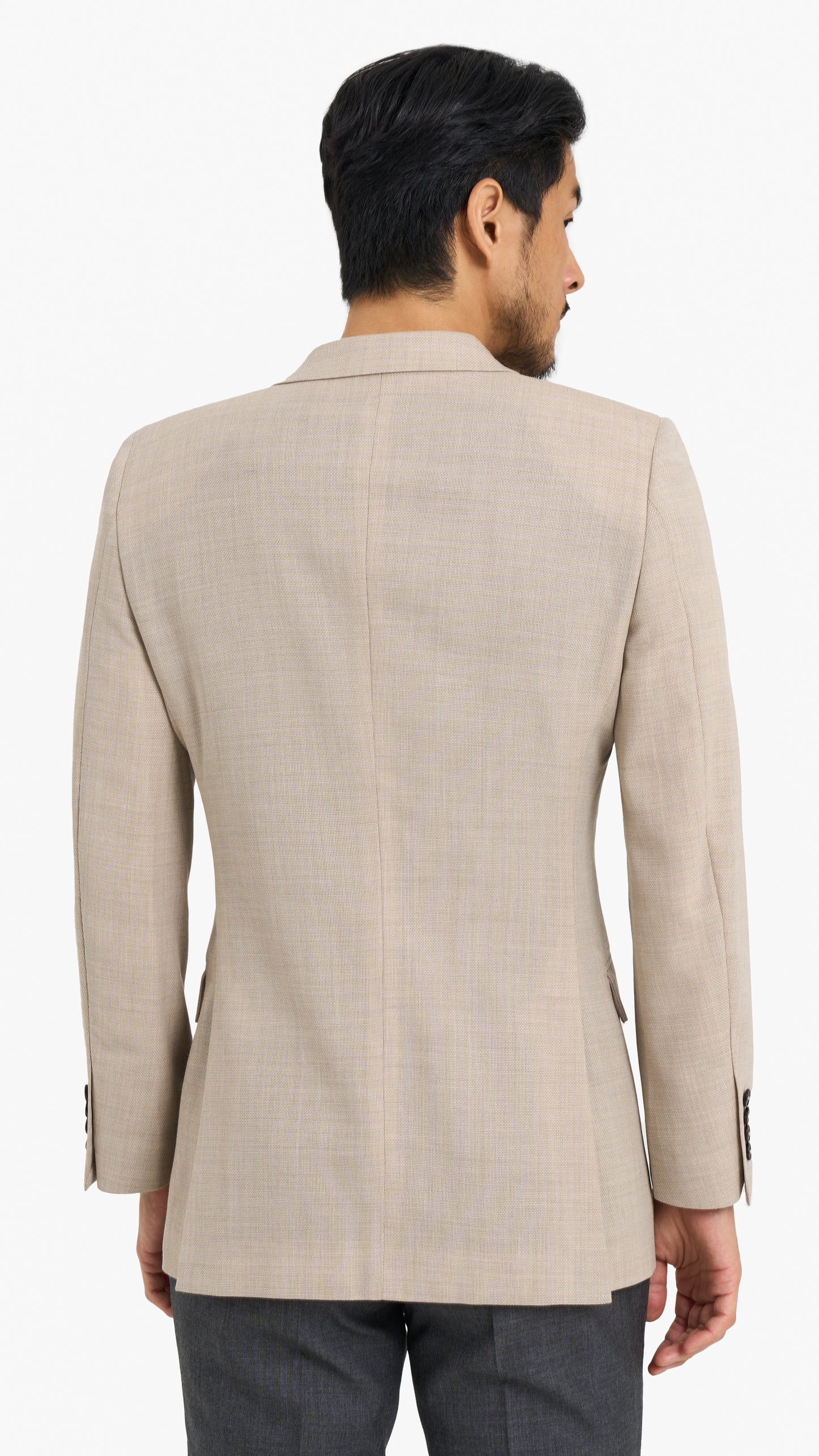 Cream Basketweave Custom Jacket