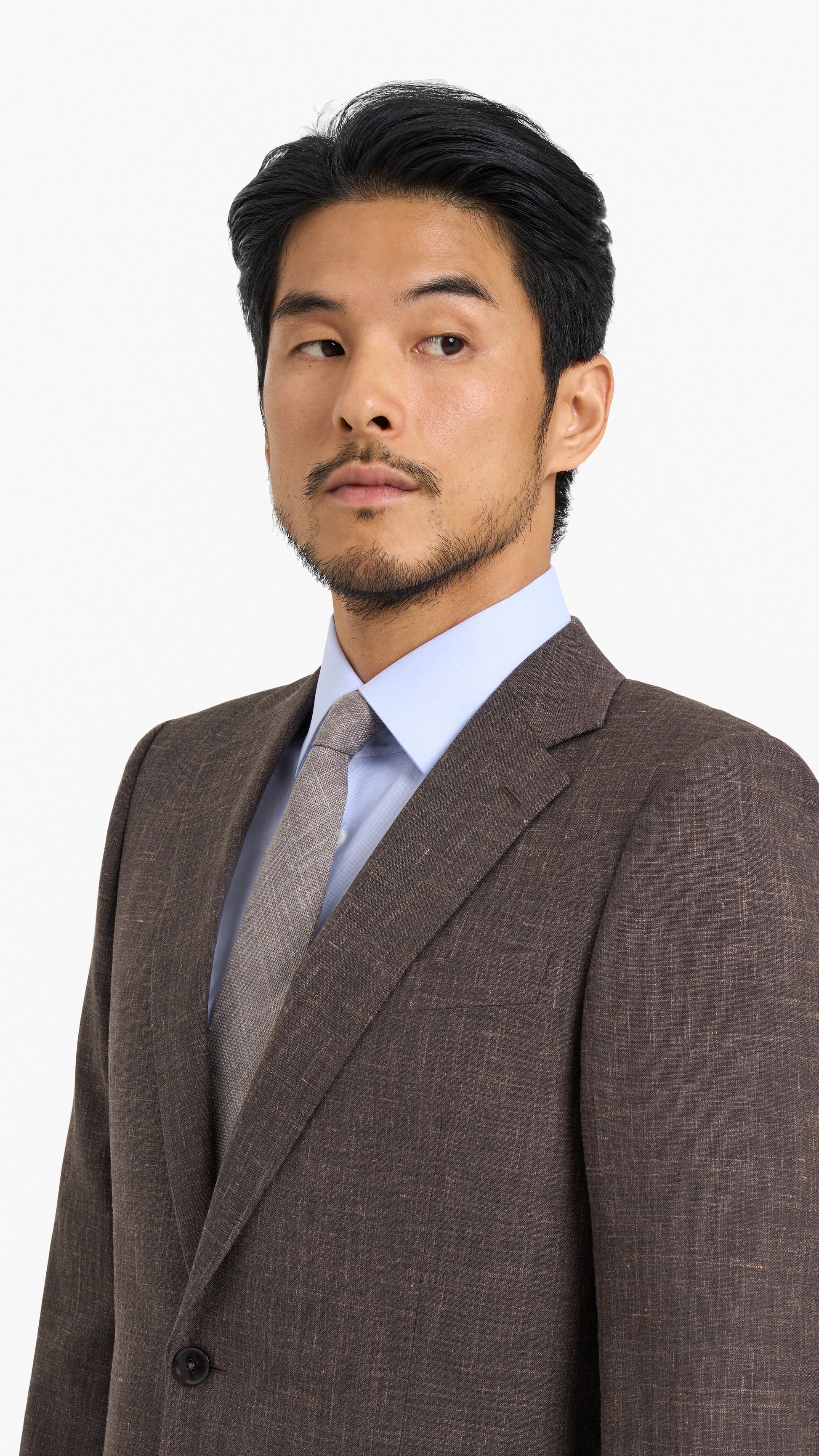 Loro Piana Brown Silk Linen Custom Jacket