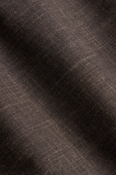 Loro Piana Brown Silk Linen Custom Jacket