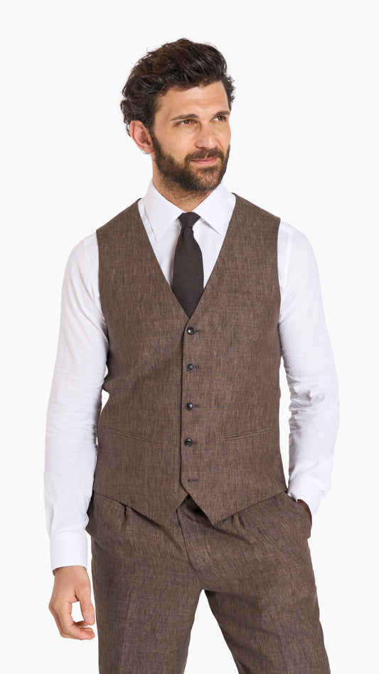 Scabal Brown Custom Waistcoat