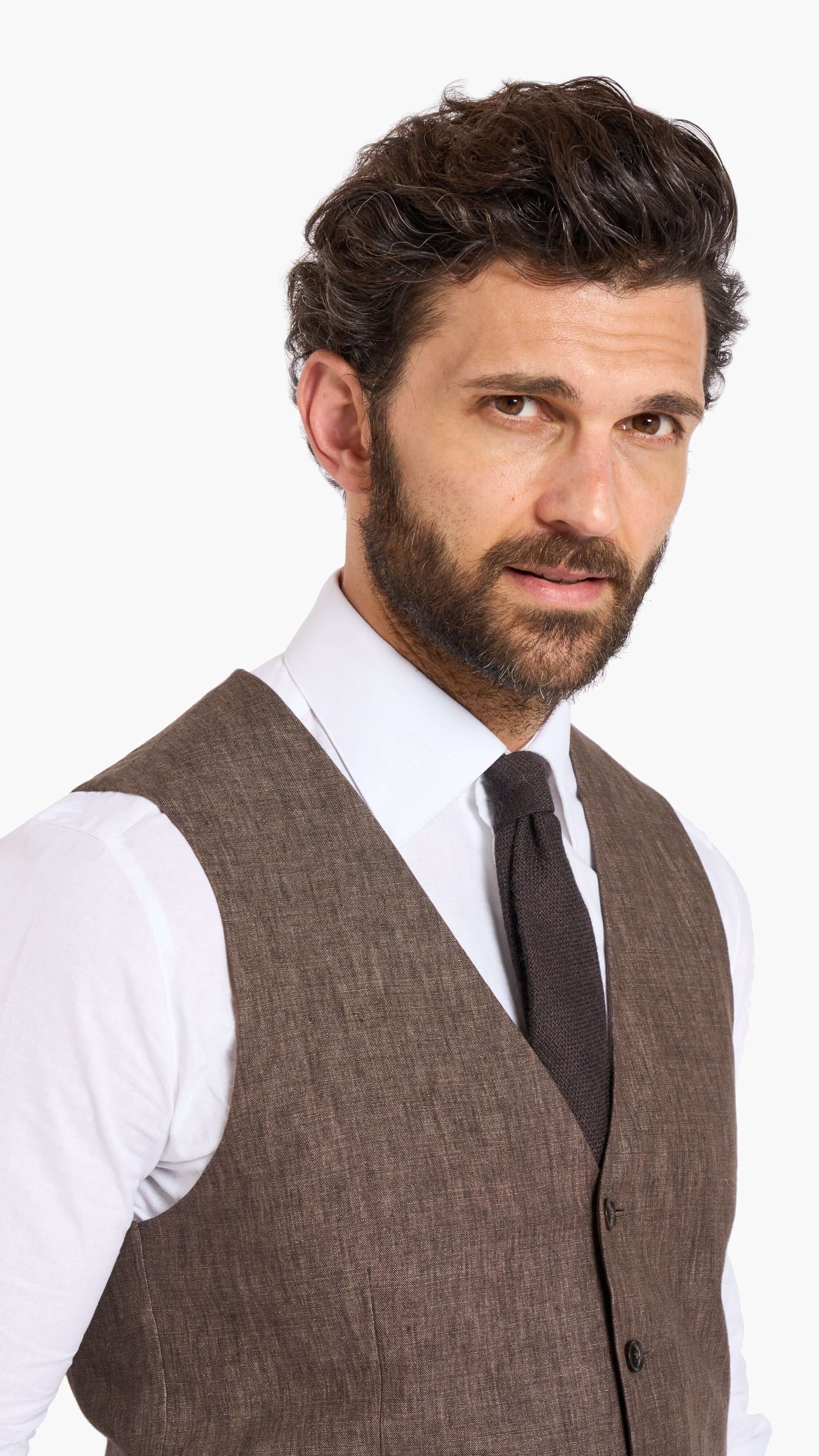 Scabal Brown Custom Waistcoat