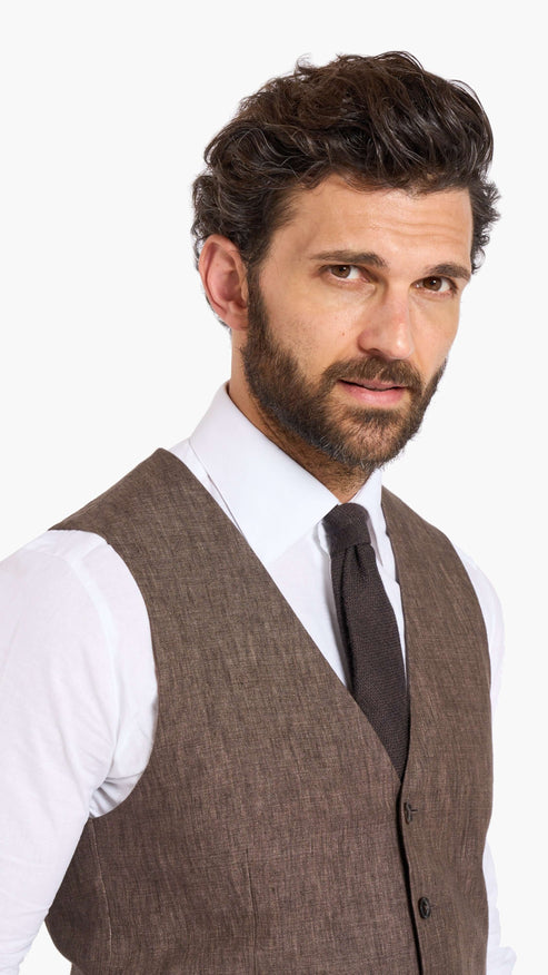Scabal Brown Custom Waistcoat