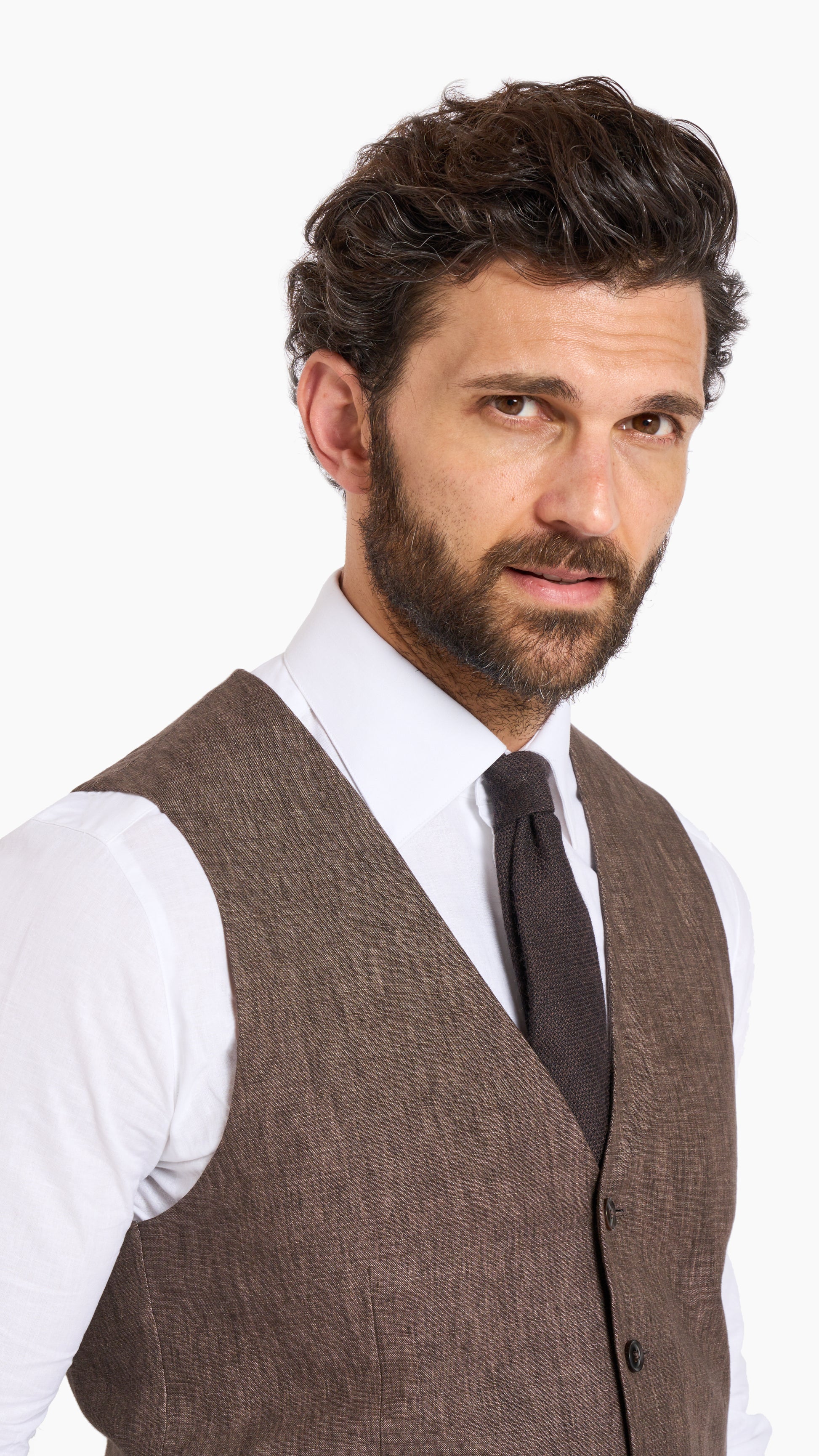 Scabal Brown Custom Waistcoat