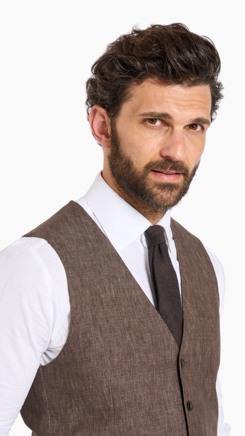 Scabal Brown Custom Waistcoat