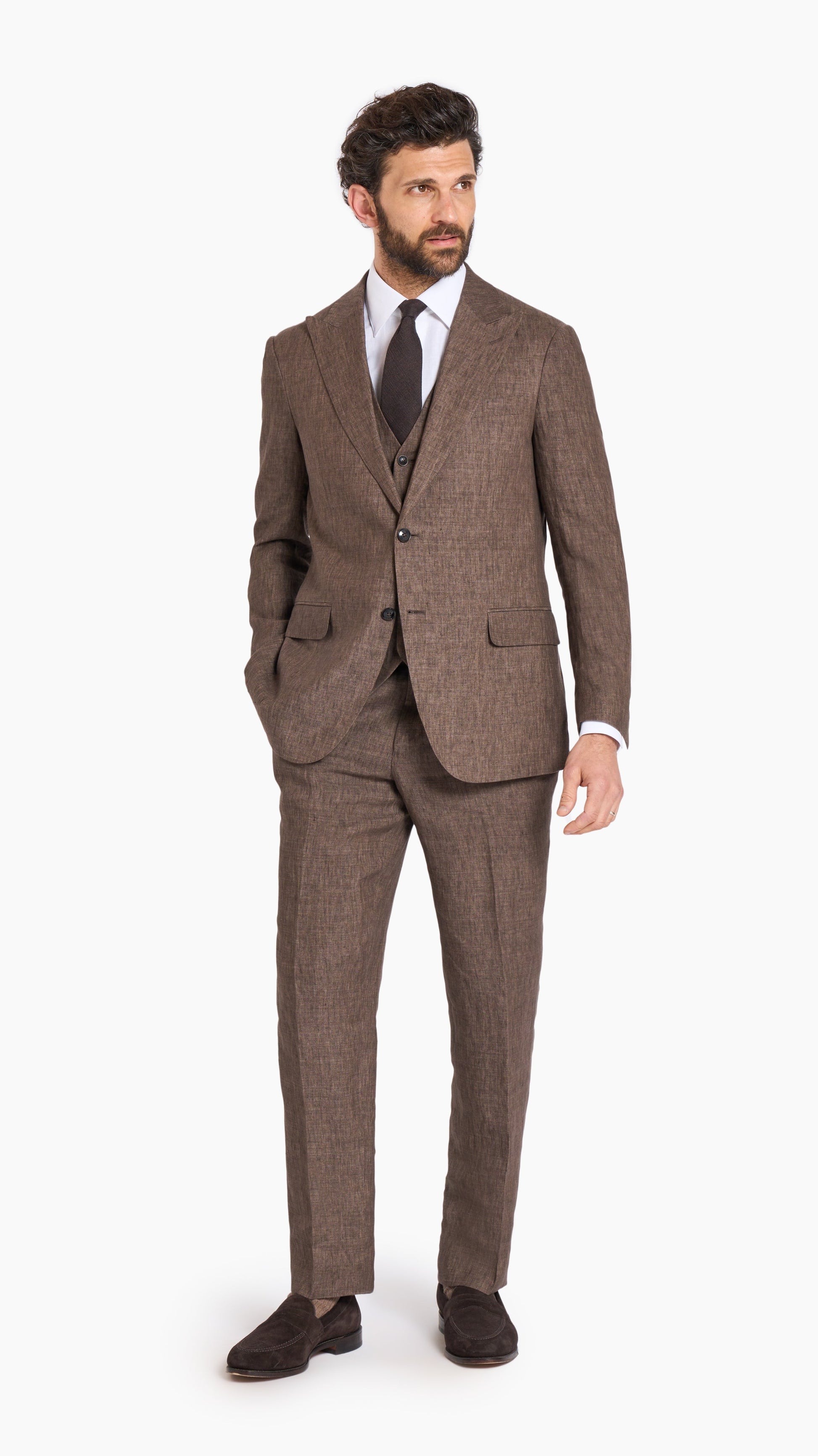 Scabal Brown Custom Waistcoat