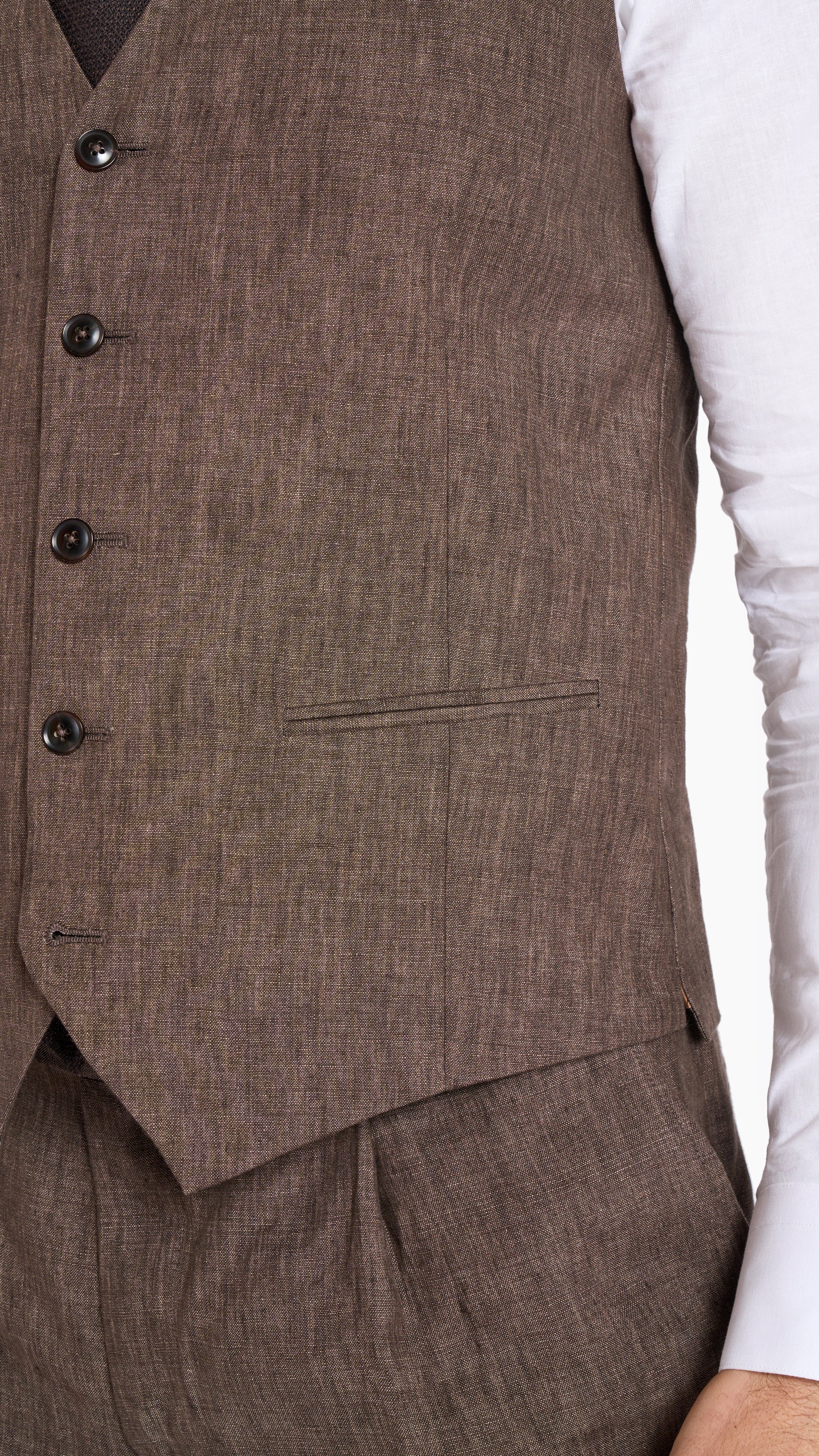 Scabal Brown Custom Waistcoat
