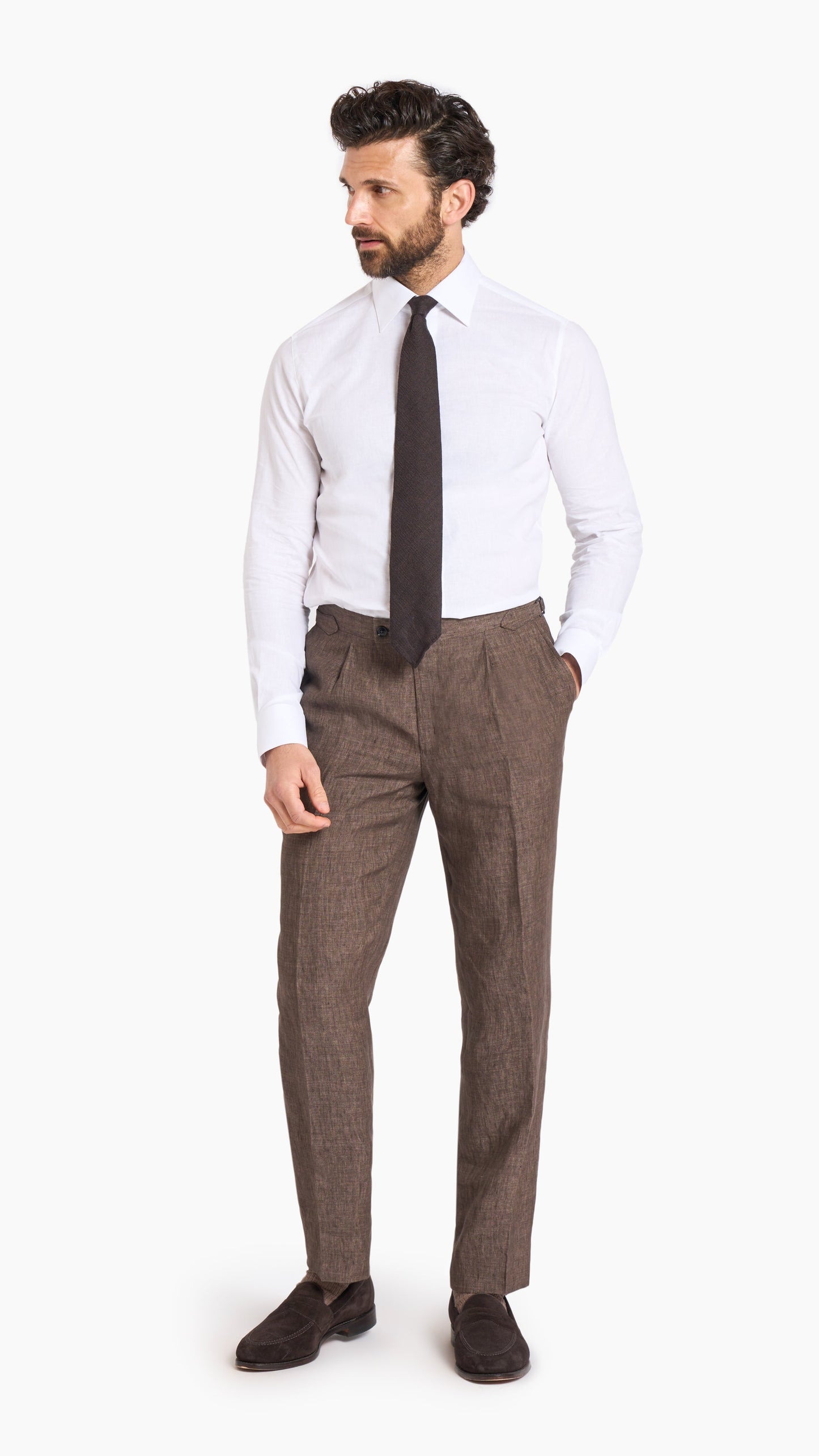 Scabal Brown Custom Trouser