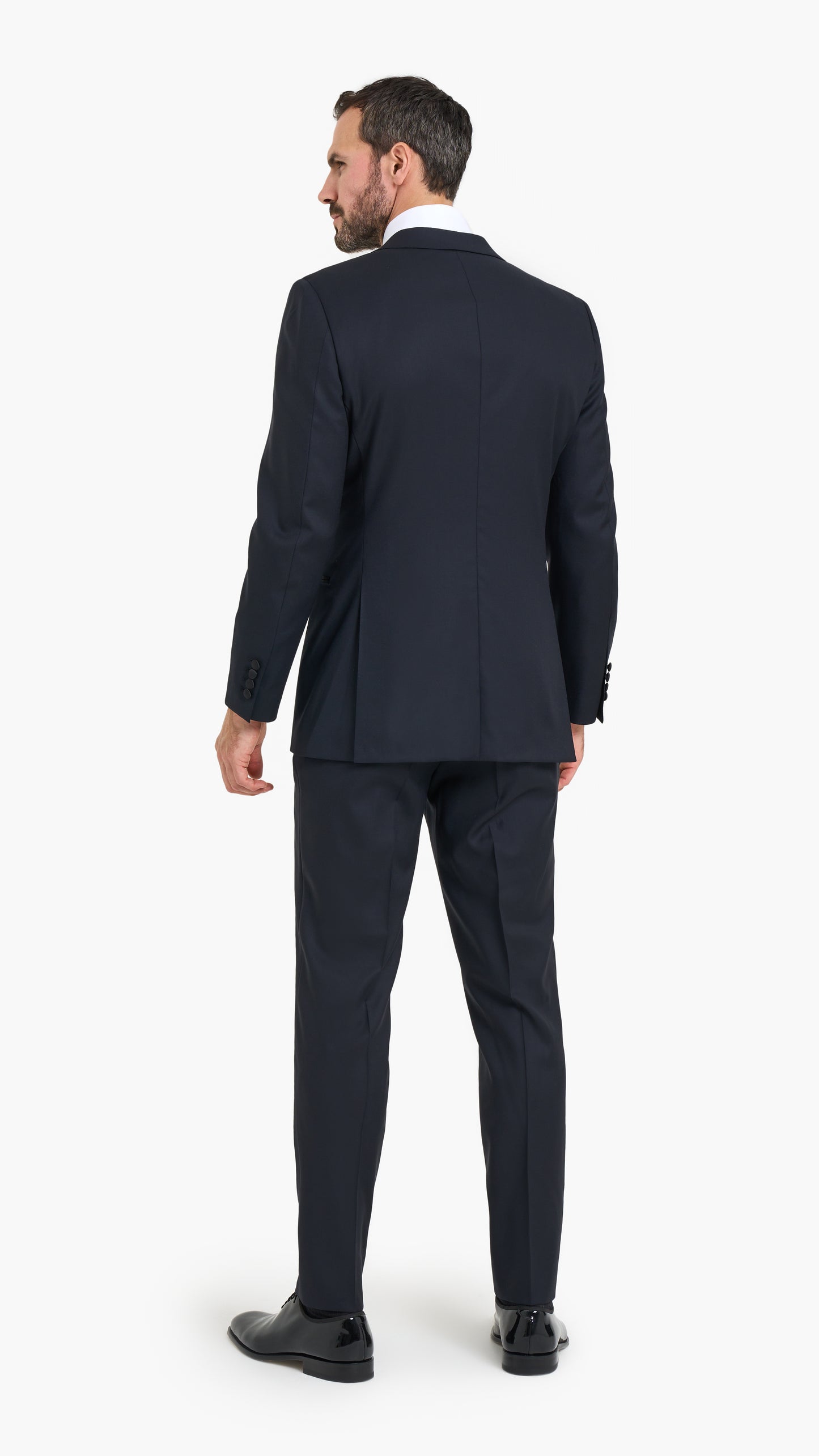 Midnight Blue Barathea Custom Tuxedo Suit