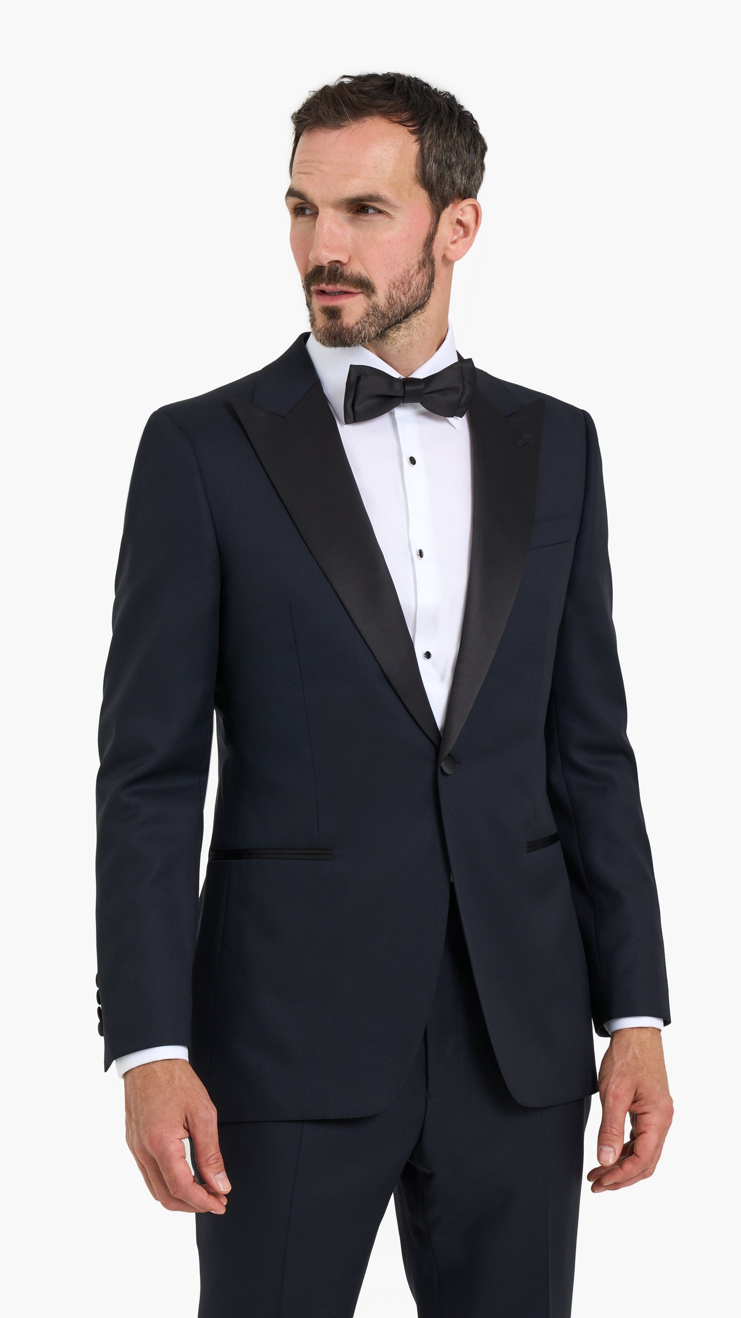 Midnight Blue Barathea Custom Tuxedo Suit