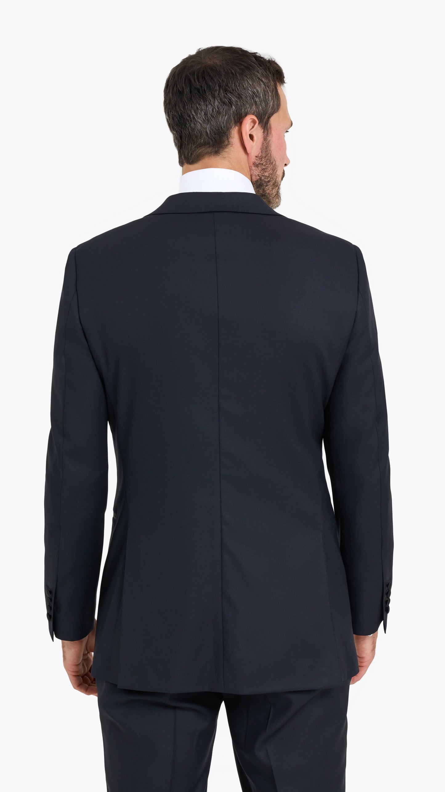 Midnight Blue Barathea Custom Tuxedo Suit