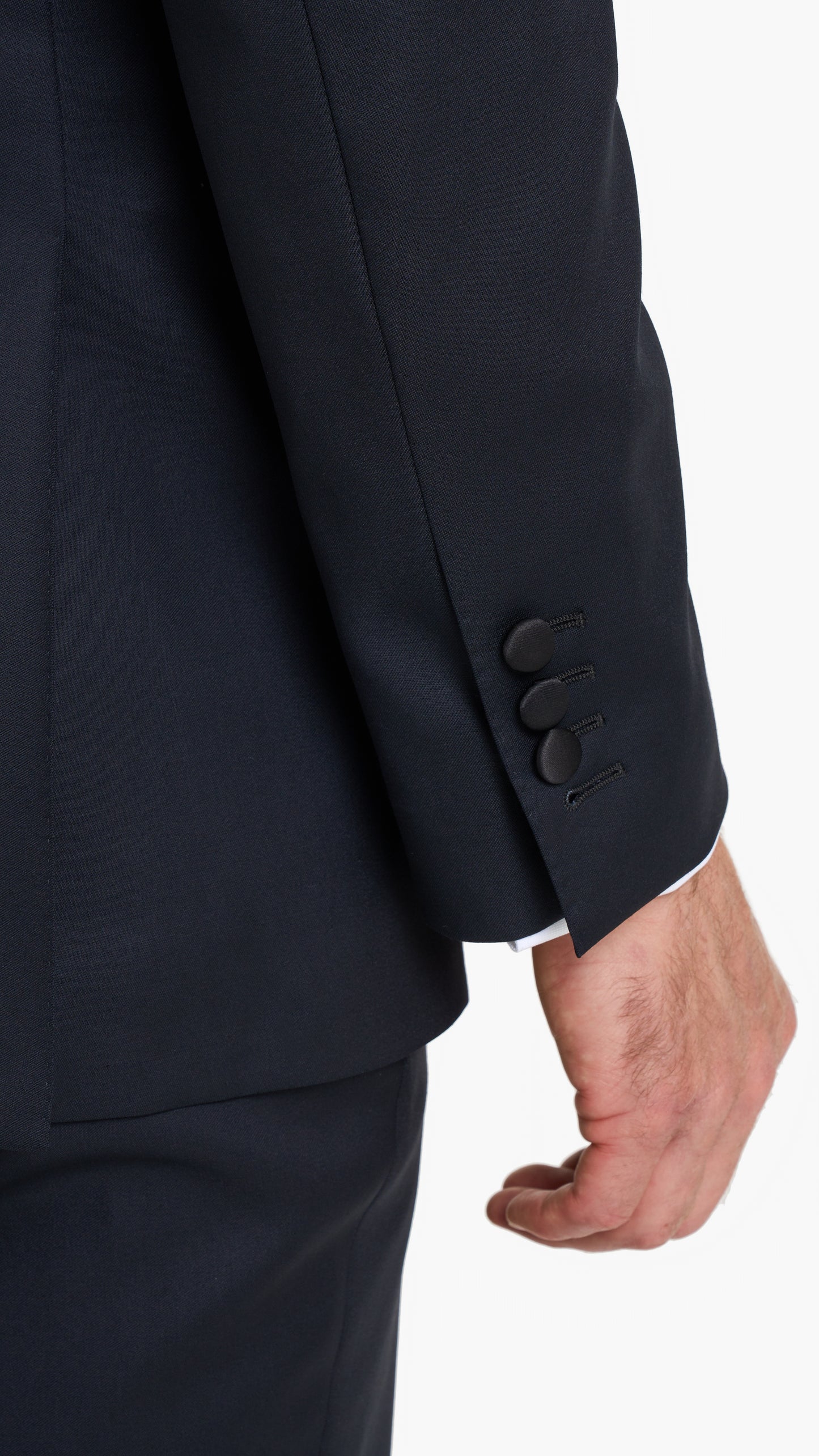 Midnight Blue Barathea Custom Tuxedo Suit