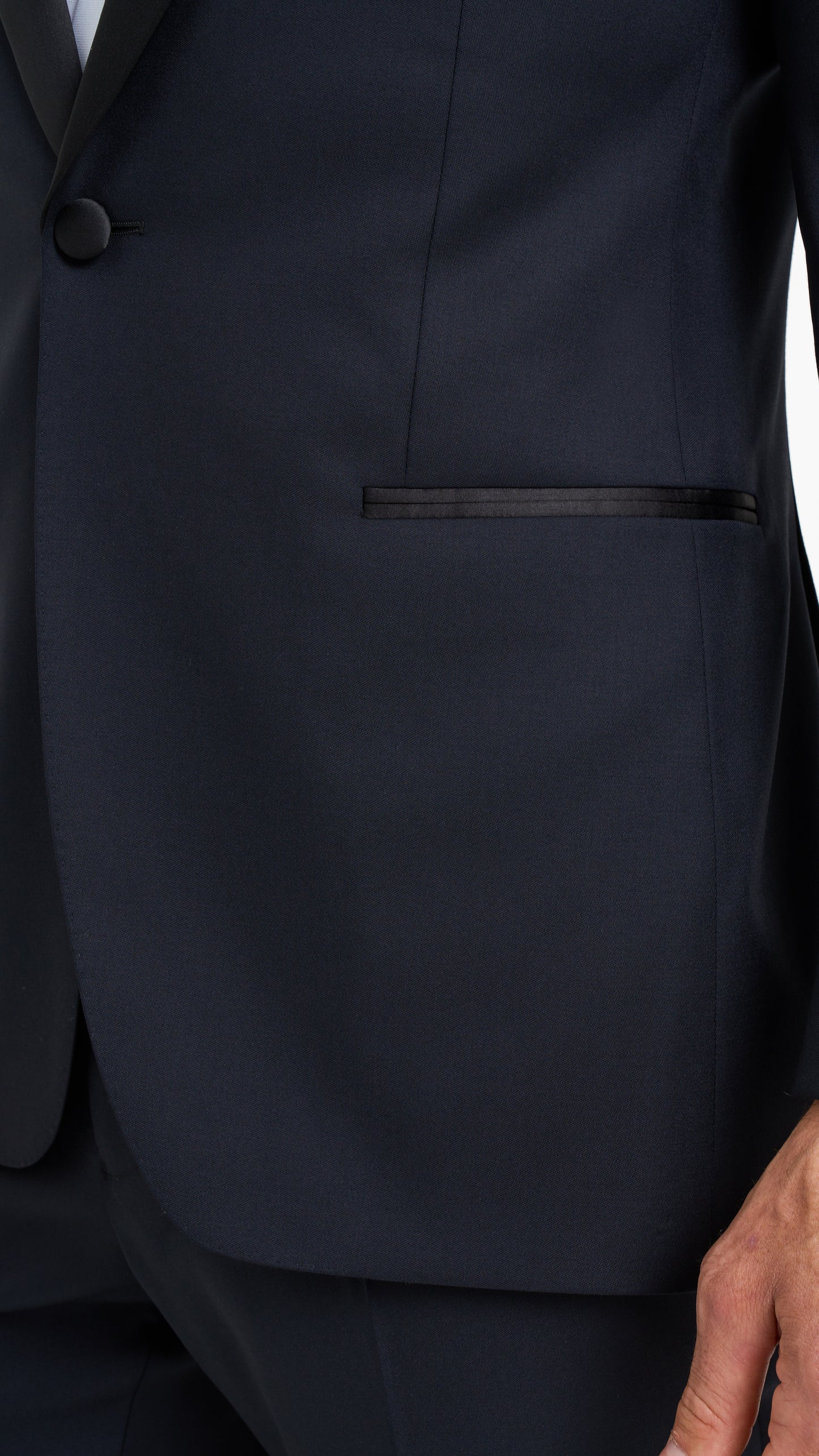 Midnight Blue Barathea Custom Tuxedo Suit