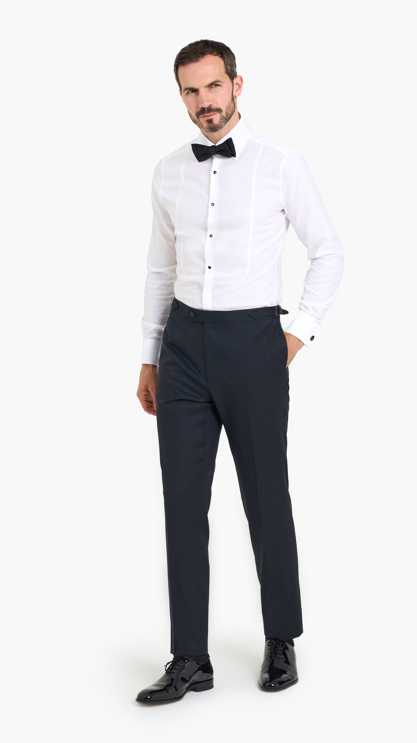 Midnight Blue Barathea Custom Tuxedo Suit