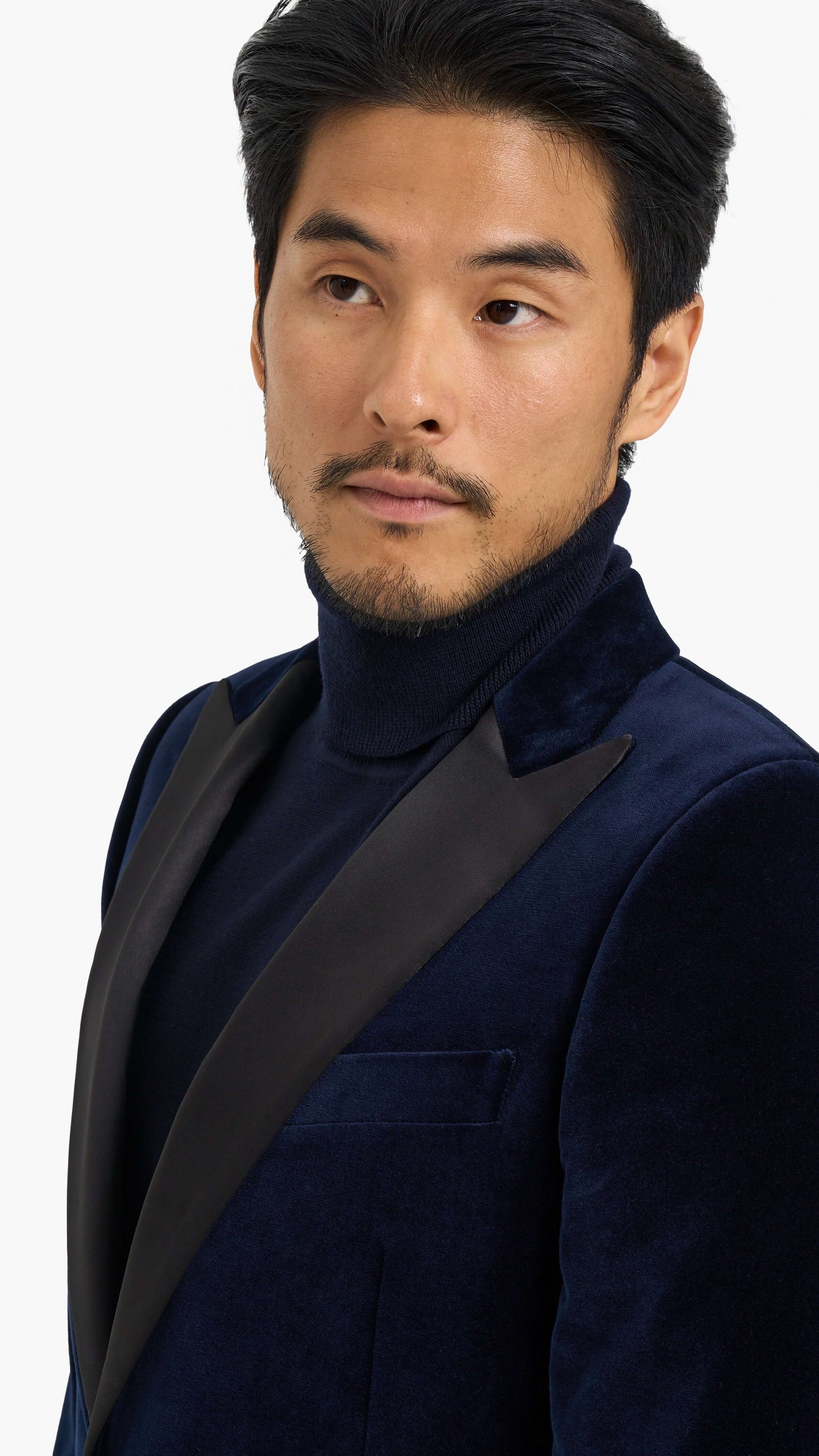 Scabal Dark Blue Velvet Custom Jacket