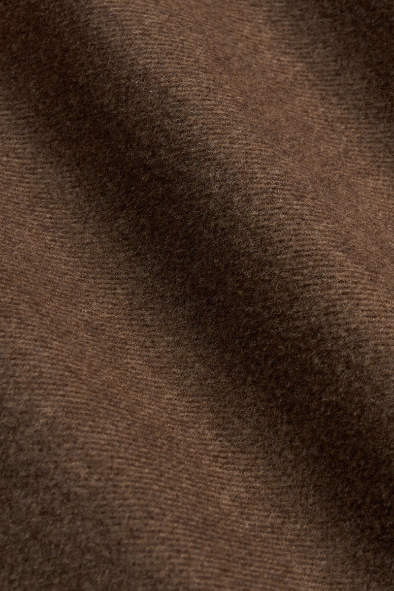 Coffee Double Breasted Overcoat