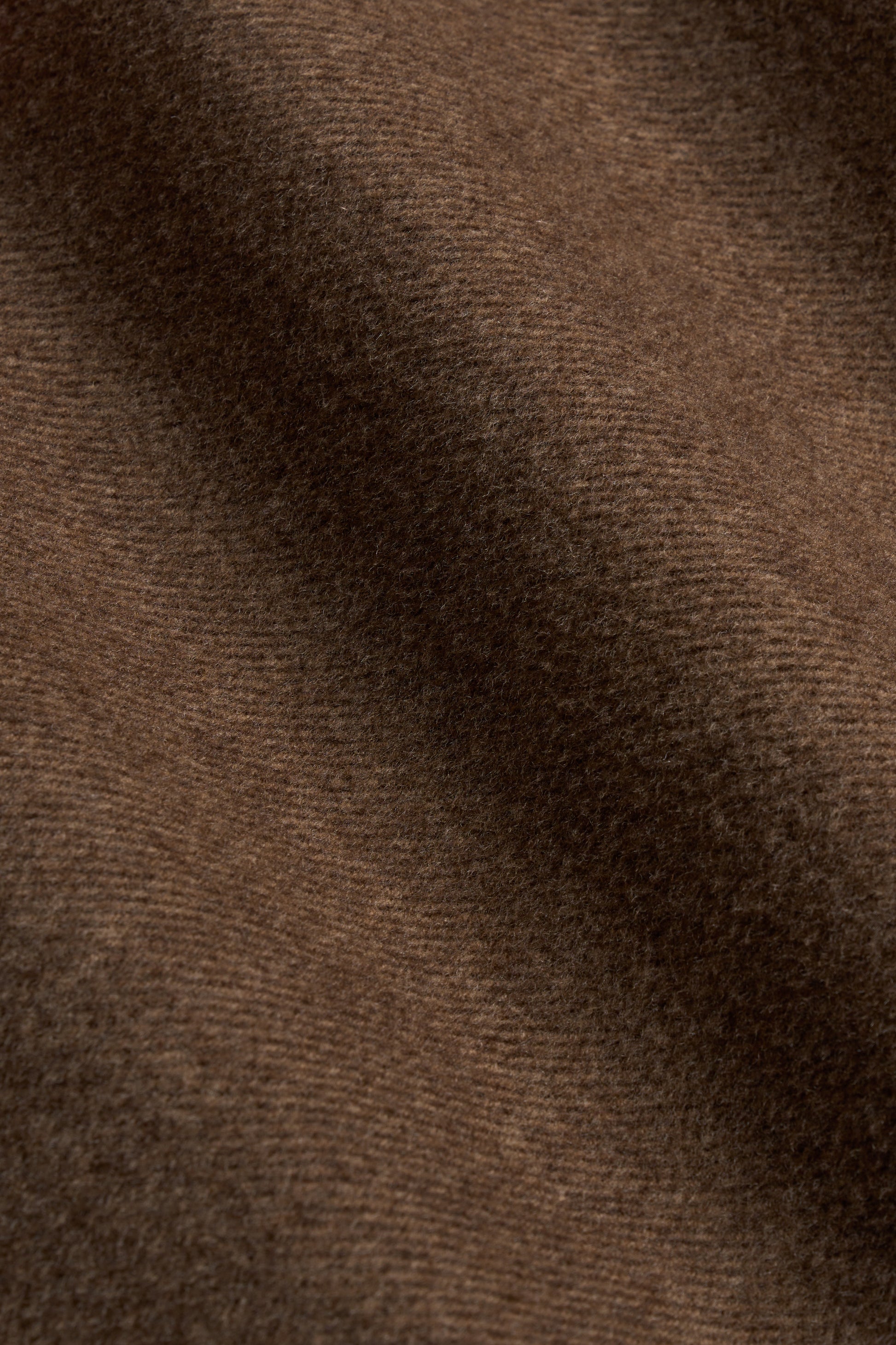 Coffee Double Breasted Overcoat