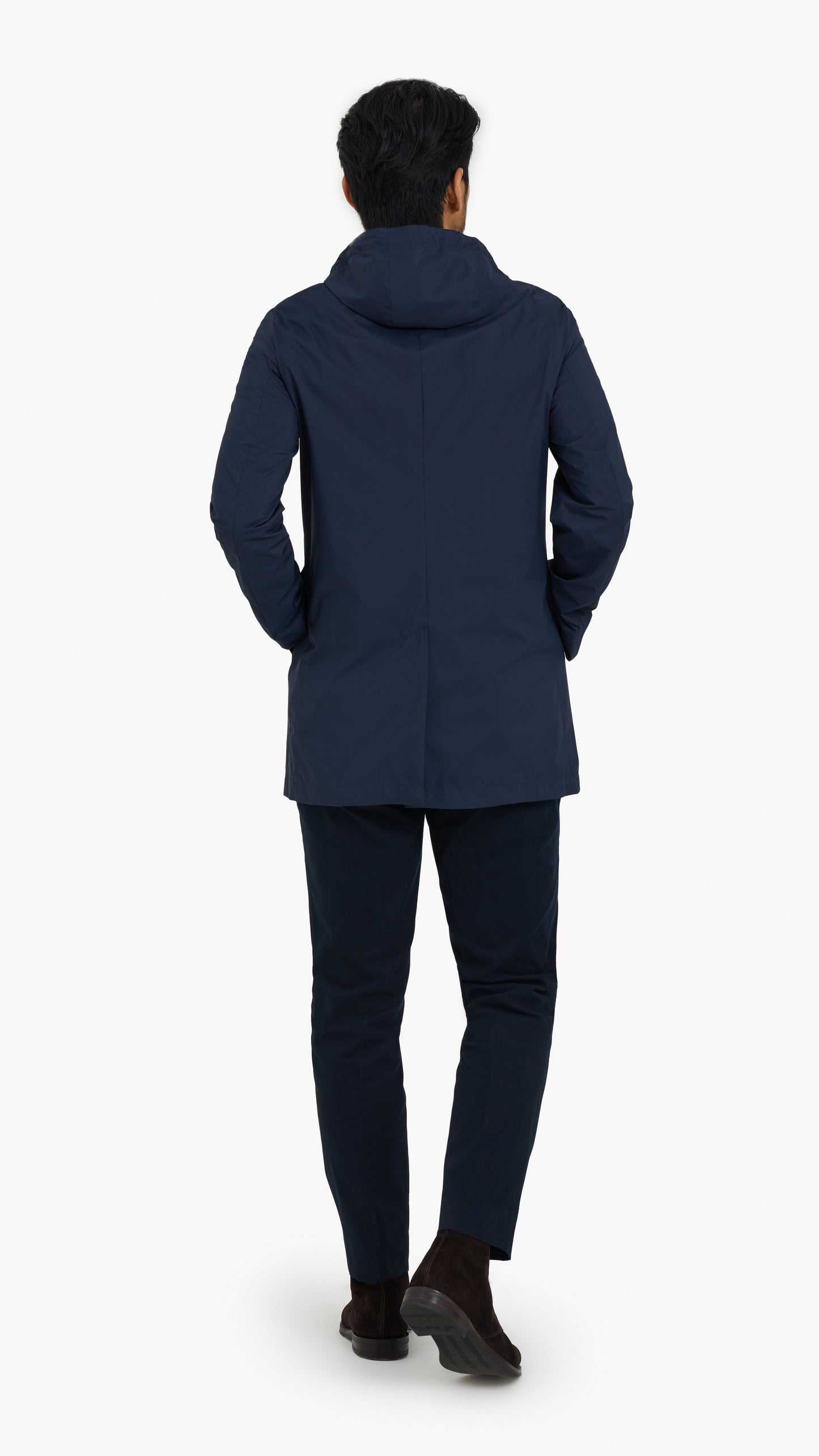 Navy Hooded Parka