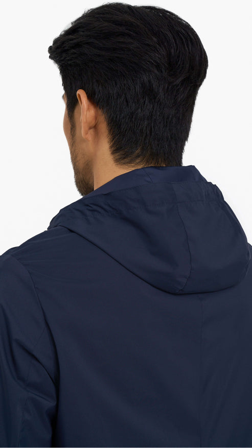 Navy Hooded Parka