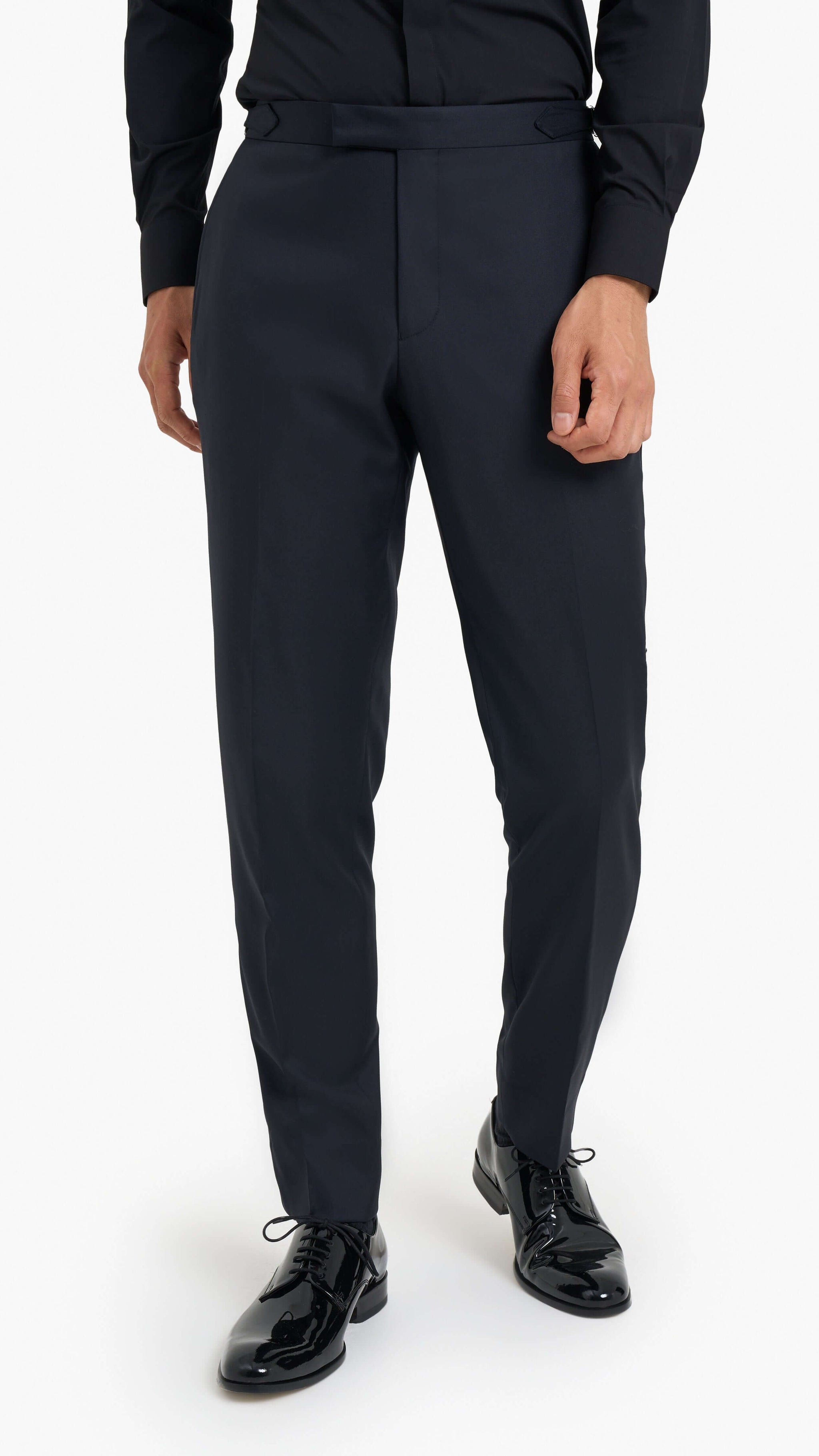 Scabal Midnight Blue SemiPlain Custom Tuxedo Edit Suits Co.