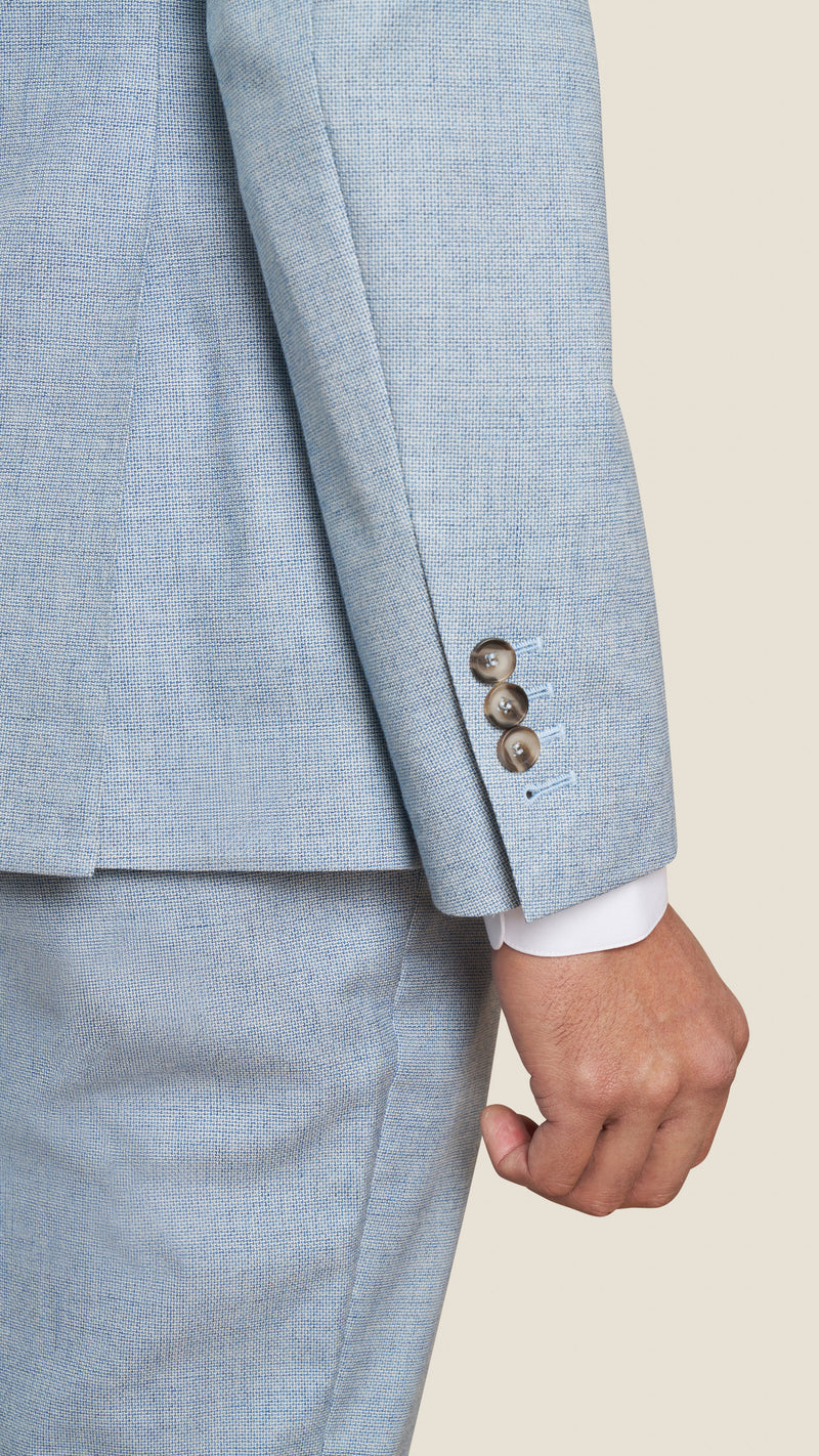 Scabal Light Blue Custom Suit