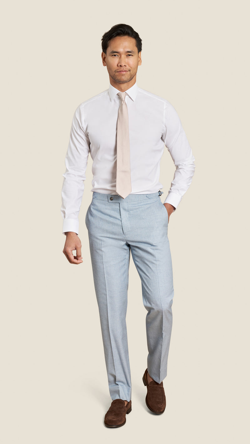 Scabal Light Blue Custom Suit