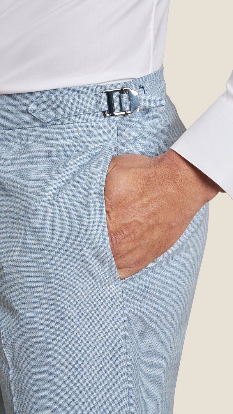 Scabal Light Blue Custom Suit