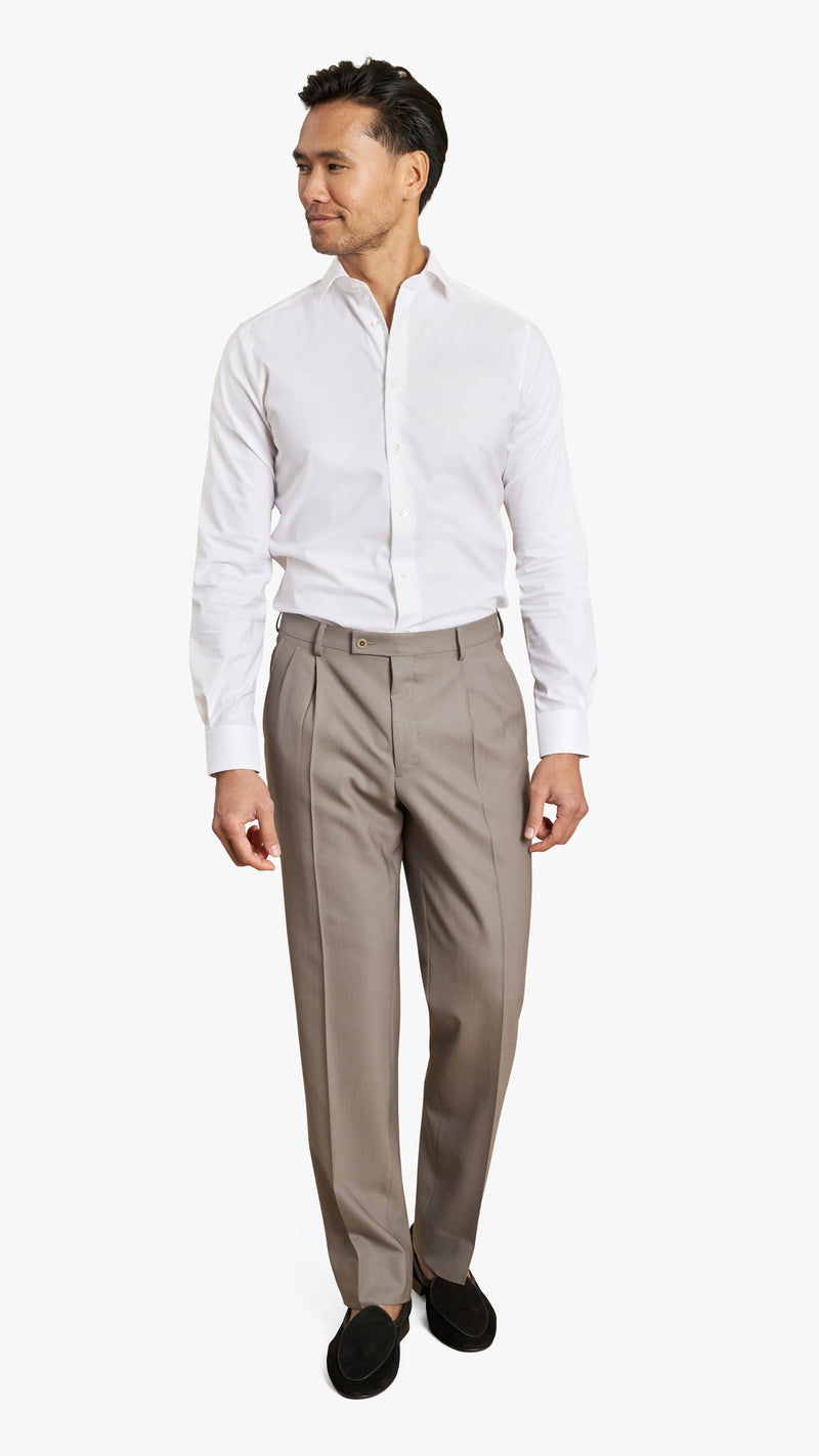 Huddersfield Fawn High Twist Wool Custom Suit