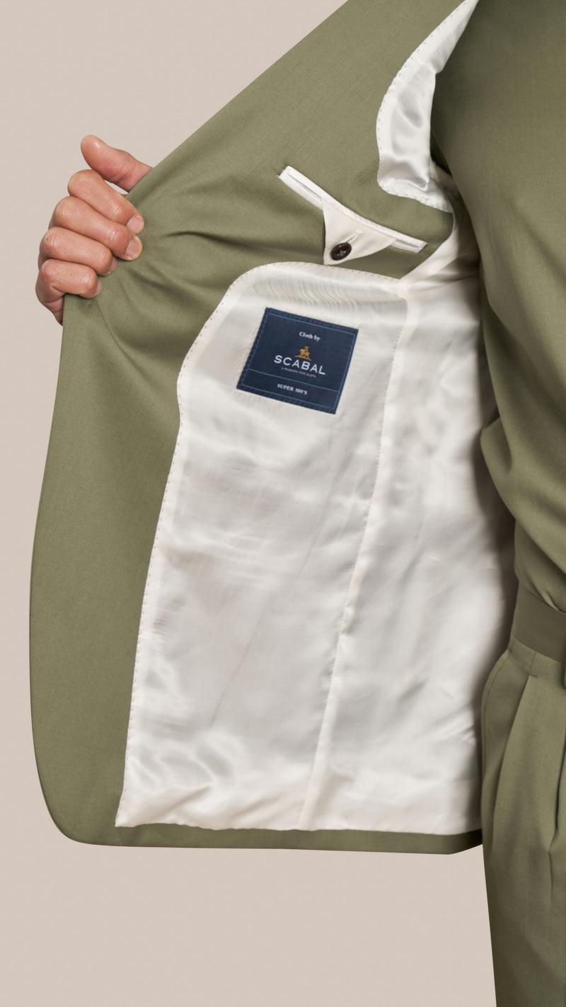 Scabal Light Green Custom Jacket