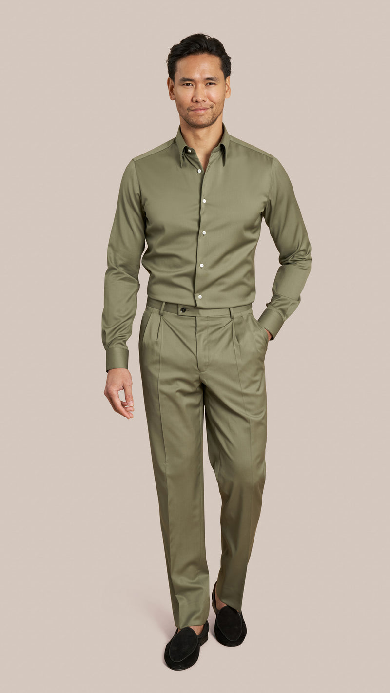 Scabal Light Green Custom Suit